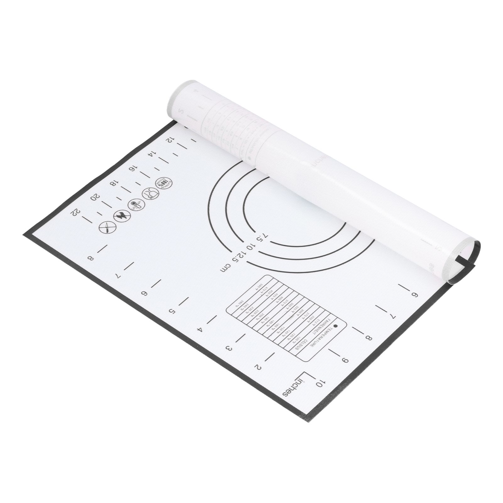 Baking Mat Silicone Non Slip Heat Resistant Dough Mat with Scale for Home view 3