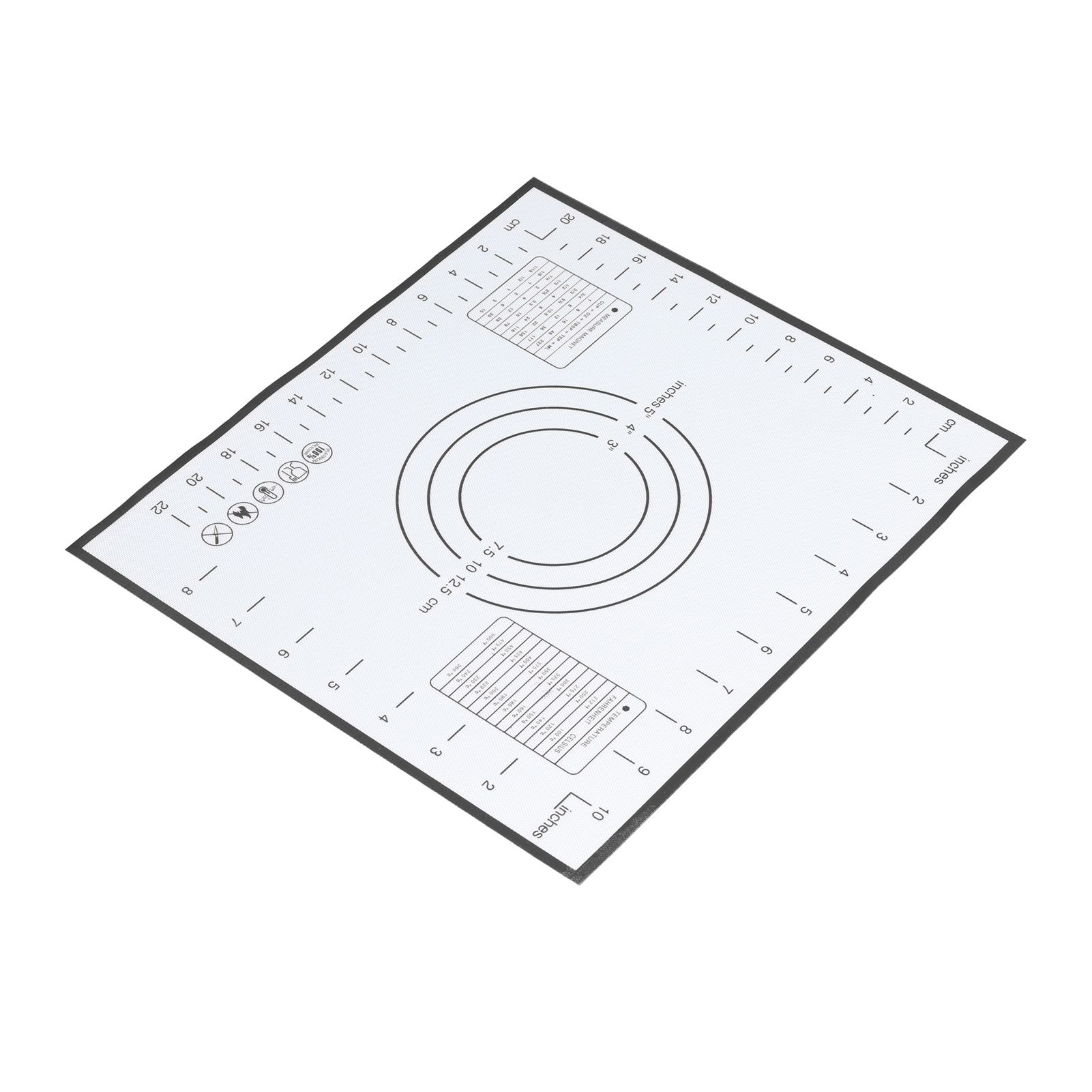 Baking Mat Silicone Non Slip Heat Resistant Dough Mat with Scale for Home view 8