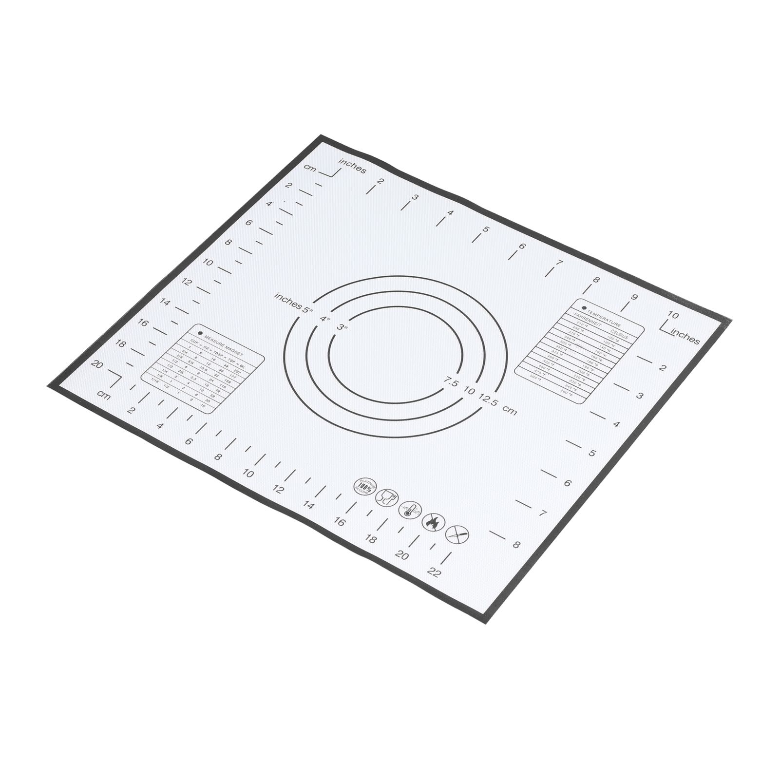 Baking Mat Silicone Non Slip Heat Resistant Dough Mat with Scale for Home view 9