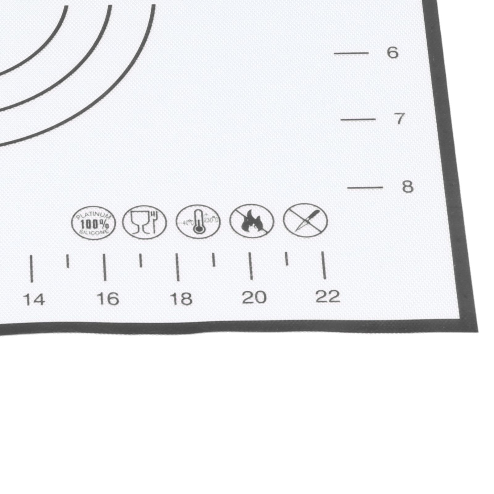 Baking Mat Silicone Non Slip Heat Resistant Dough Mat with Scale for Home view 14