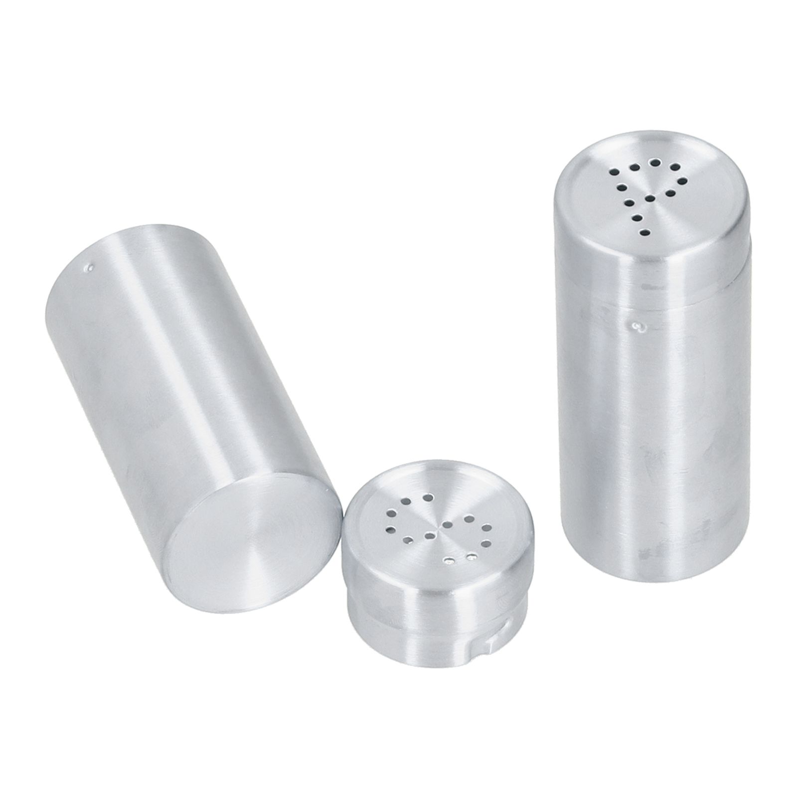 2pcs Spice Jar Stainless Steel Seasoning Bottle Salt and Pepper Shaker Kitchen view 2