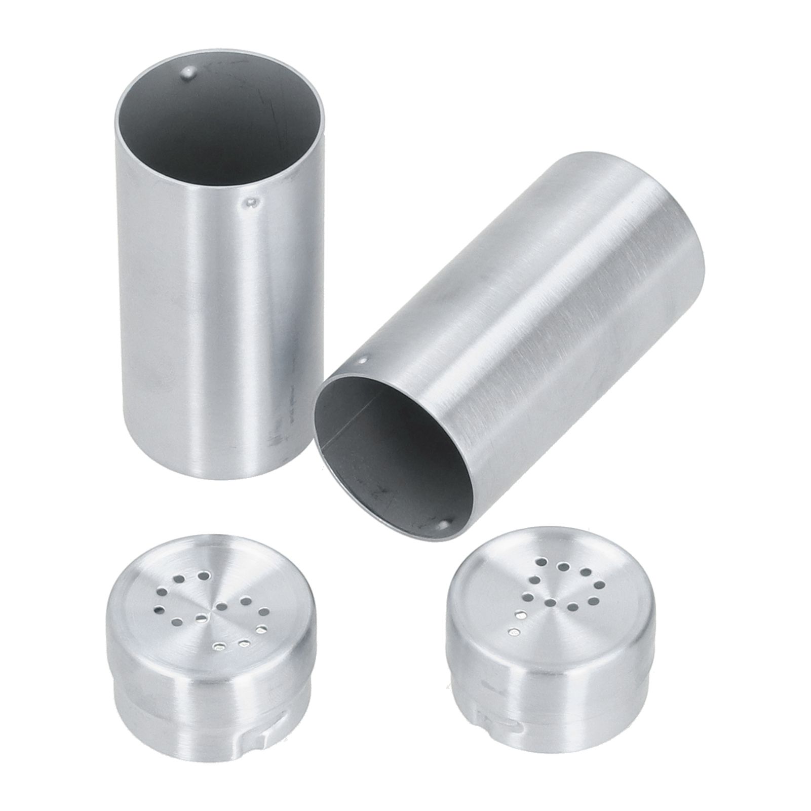 2pcs Spice Jar Stainless Steel Seasoning Bottle Salt and Pepper Shaker Kitchen view 5