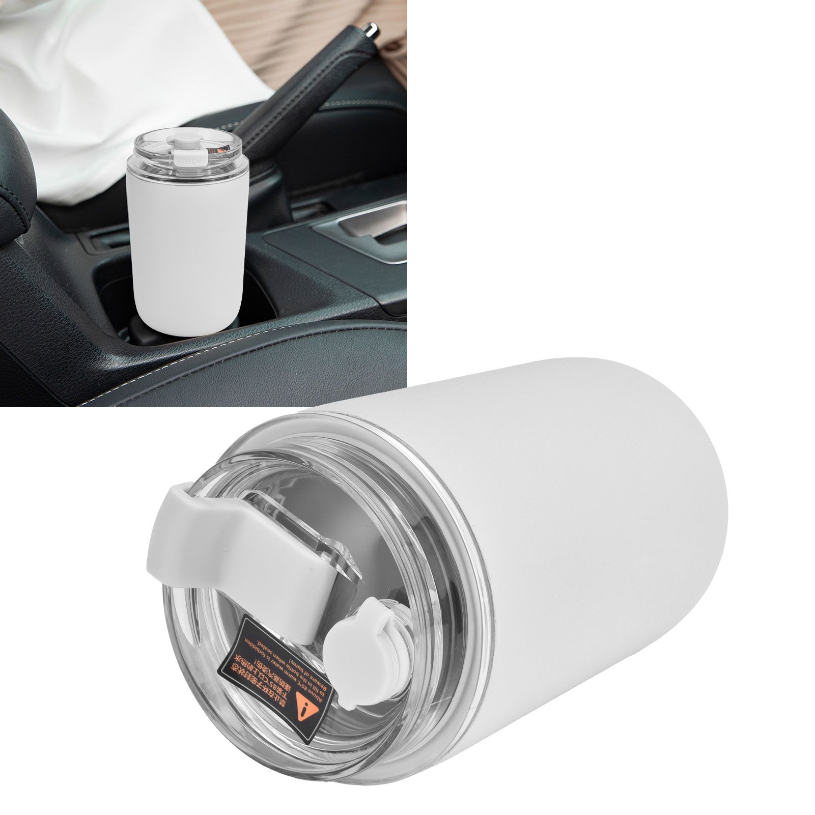 280ml Coffee Cup Household Portable Large Capacity Silicone Stainless Steel view 11