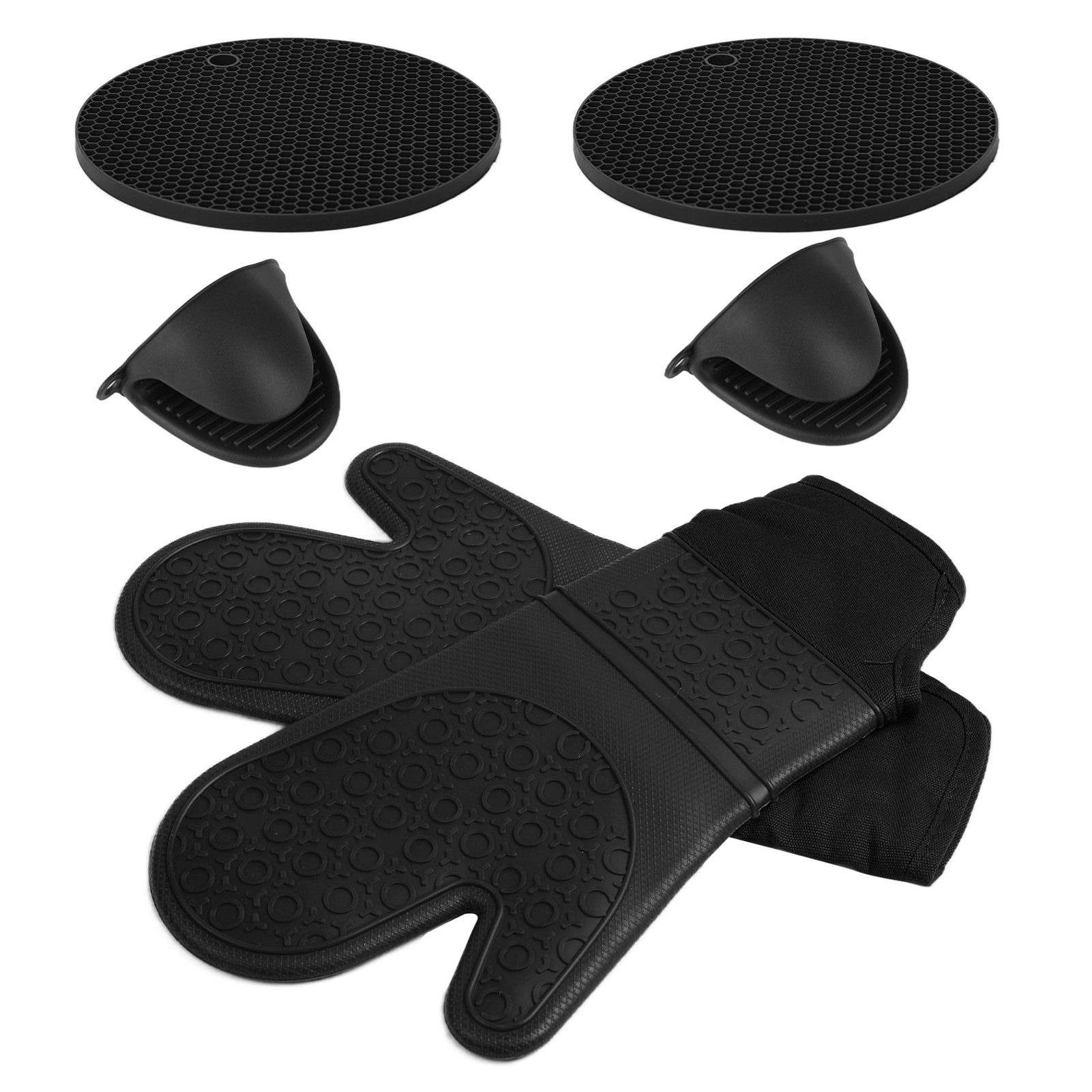 Insulation Gloves Thickened Silicone Barbecue Microwave Oven Anti Scalding view 2