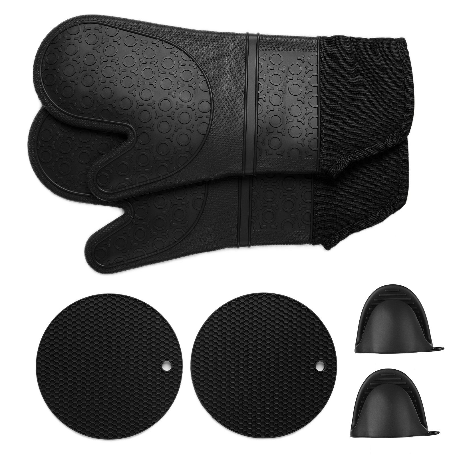 Insulation Gloves Thickened Silicone Barbecue Microwave Oven Anti Scalding view 3