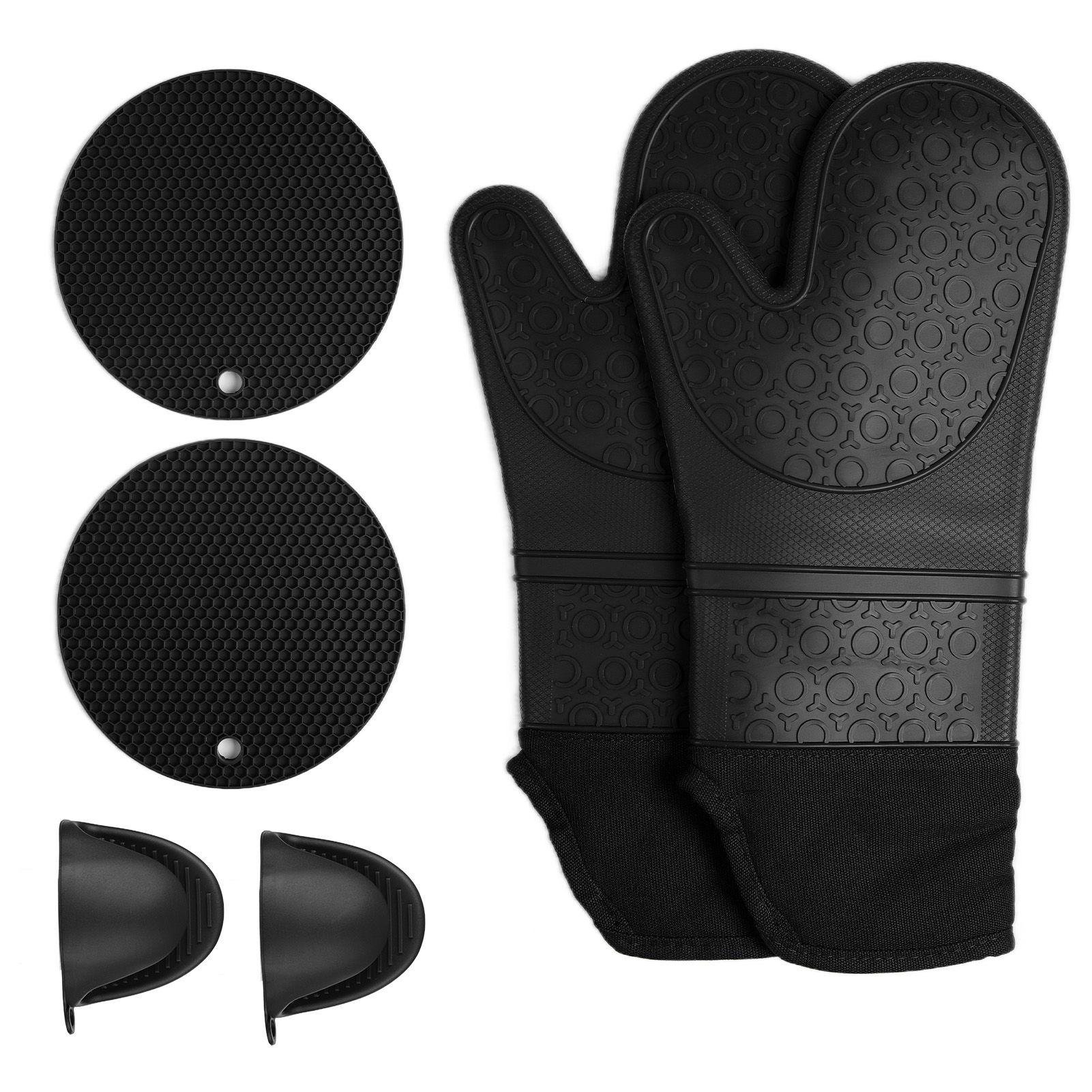 Insulation Gloves Thickened Silicone Barbecue Microwave Oven Anti Scalding view 4