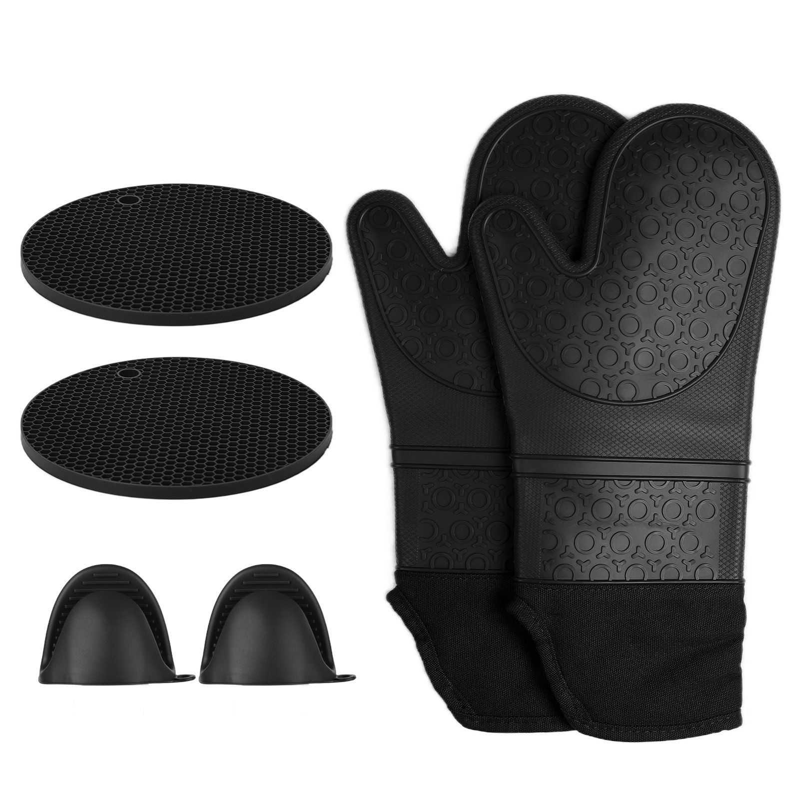 Insulation Gloves Thickened Silicone Barbecue Microwave Oven Anti Scalding view 6