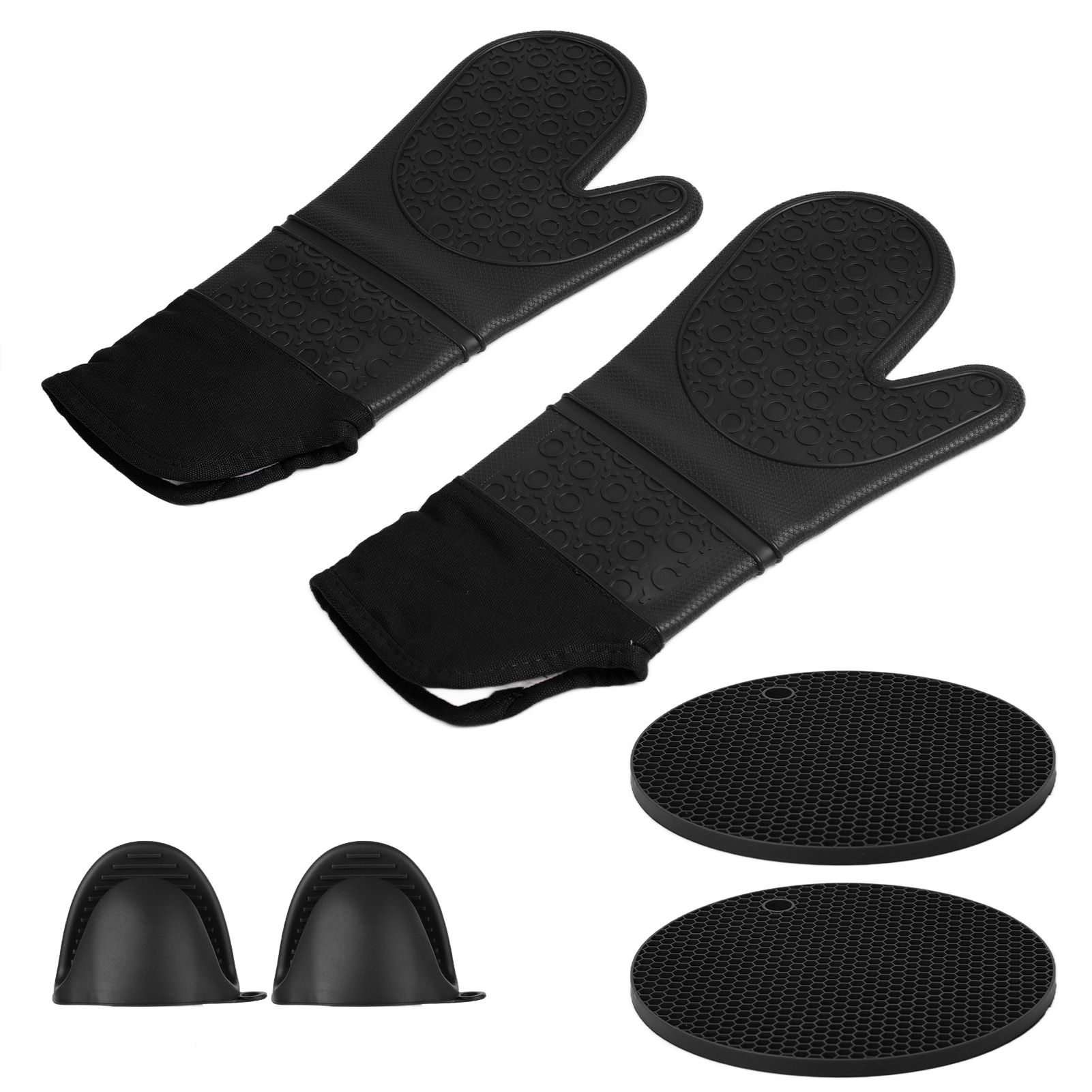 Insulation Gloves Thickened Silicone Barbecue Microwave Oven Anti Scalding view 7