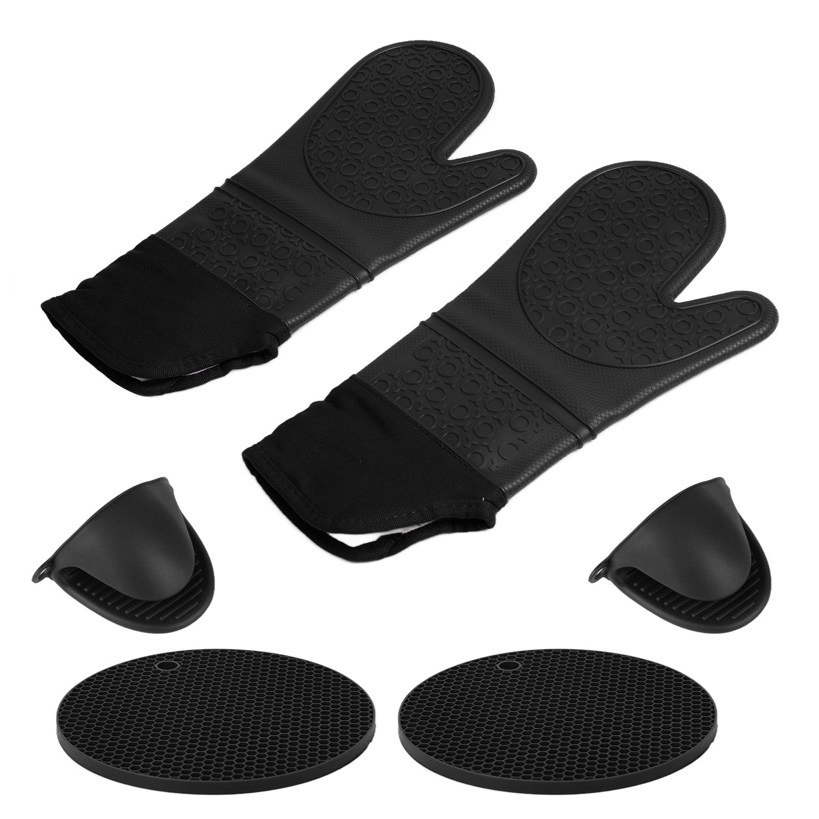 Insulation Gloves Thickened Silicone Barbecue Microwave Oven Anti Scalding view 8