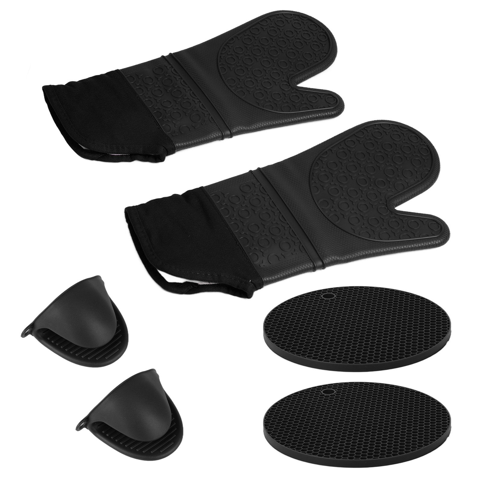 Insulation Gloves Thickened Silicone Barbecue Microwave Oven Anti Scalding view 9
