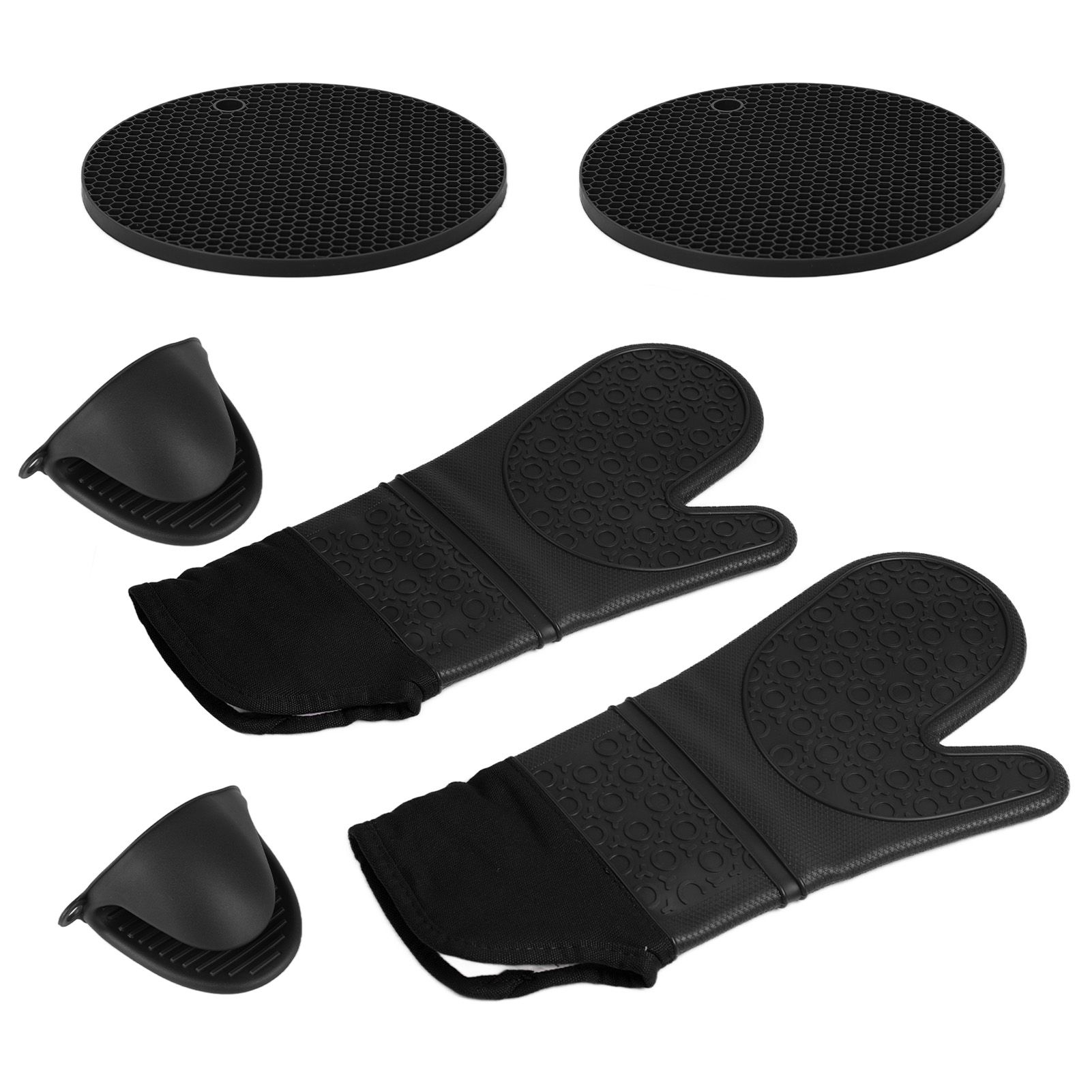 Insulation Gloves Thickened Silicone Barbecue Microwave Oven Anti Scalding view 10