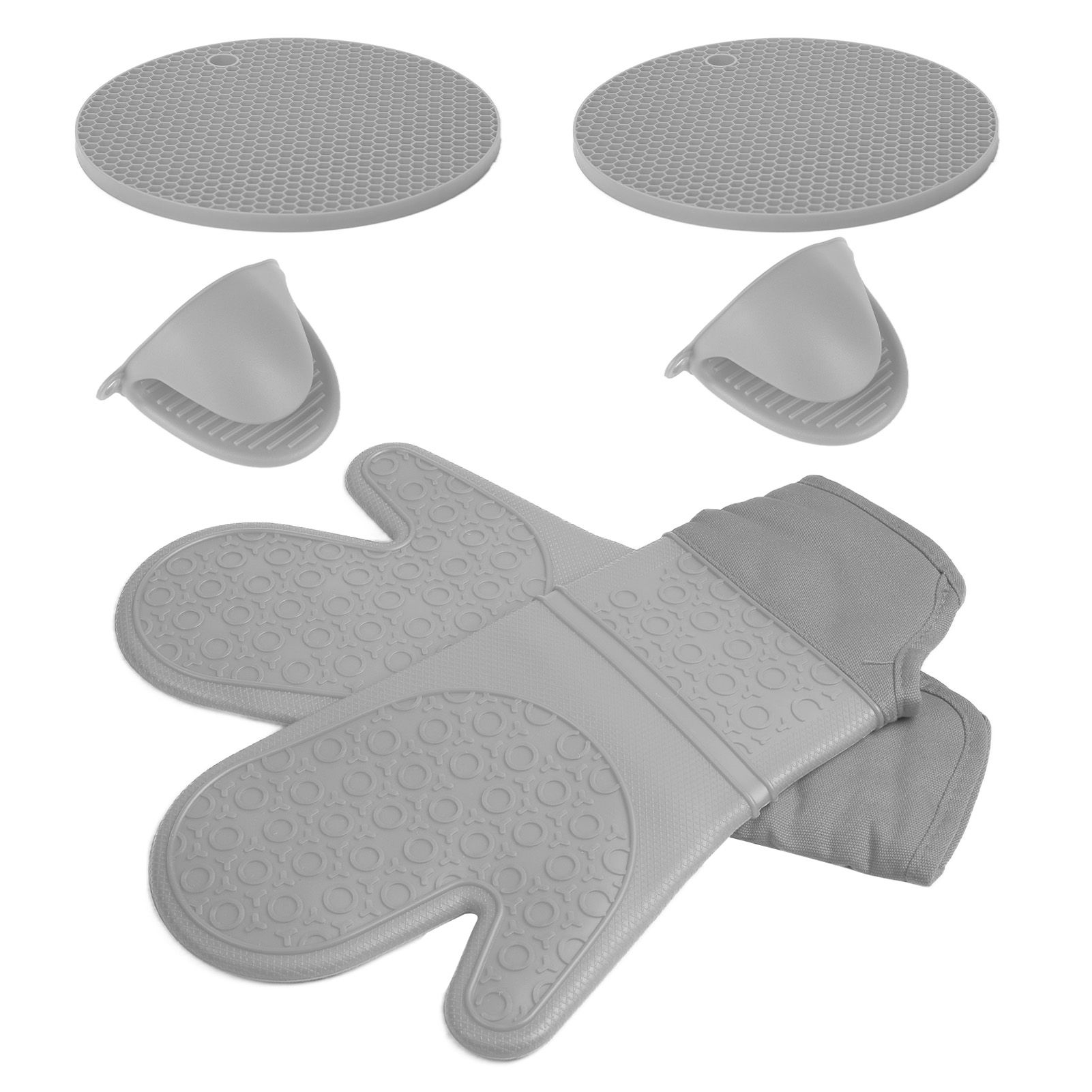 Insulation Gloves Thickened Silicone Barbecue Microwave Oven Anti Scalding view 2