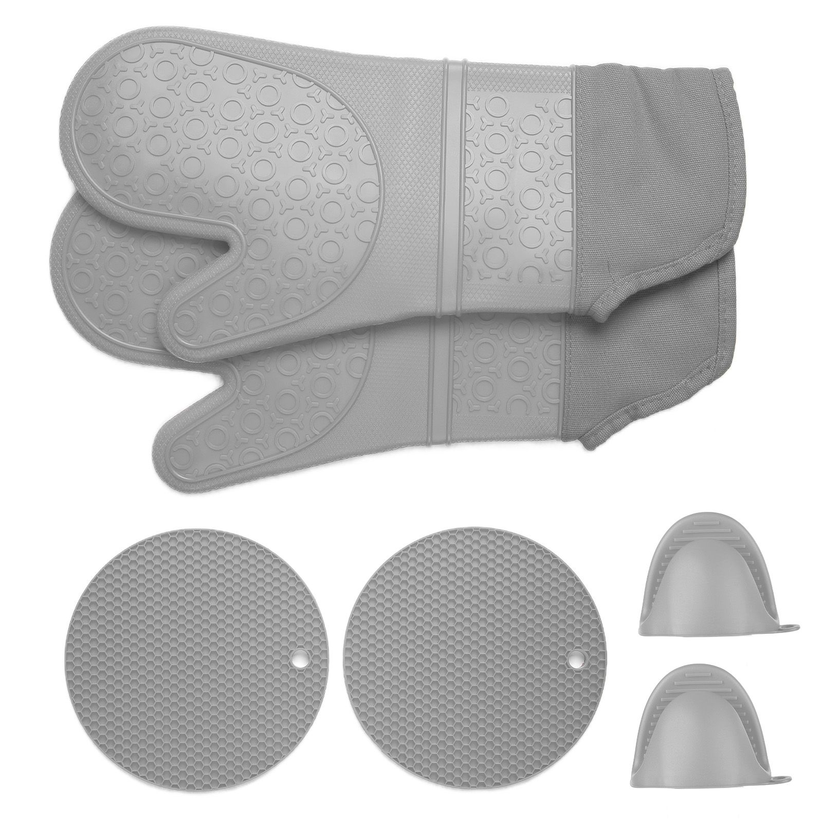 Insulation Gloves Thickened Silicone Barbecue Microwave Oven Anti Scalding view 3