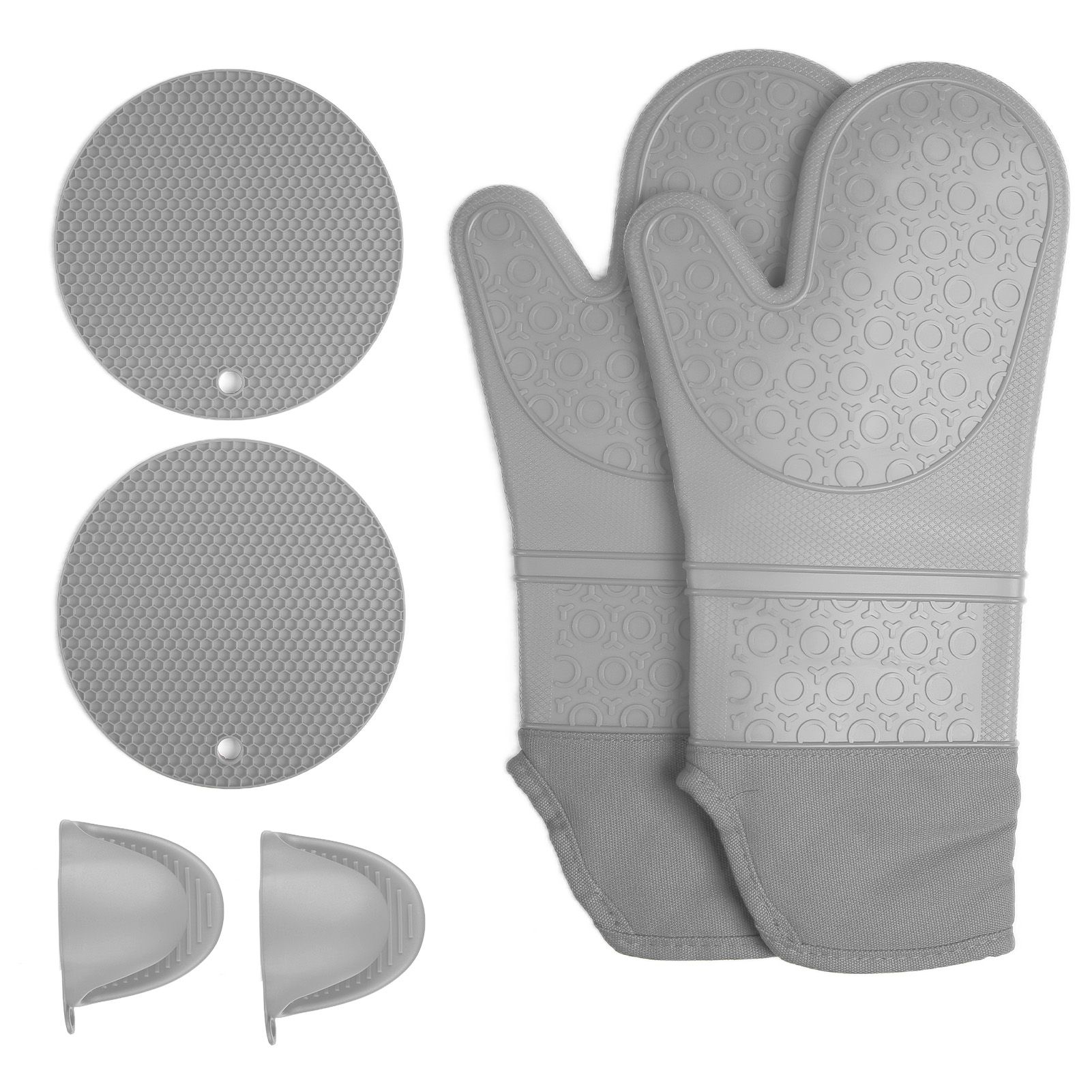 Insulation Gloves Thickened Silicone Barbecue Microwave Oven Anti Scalding view 4