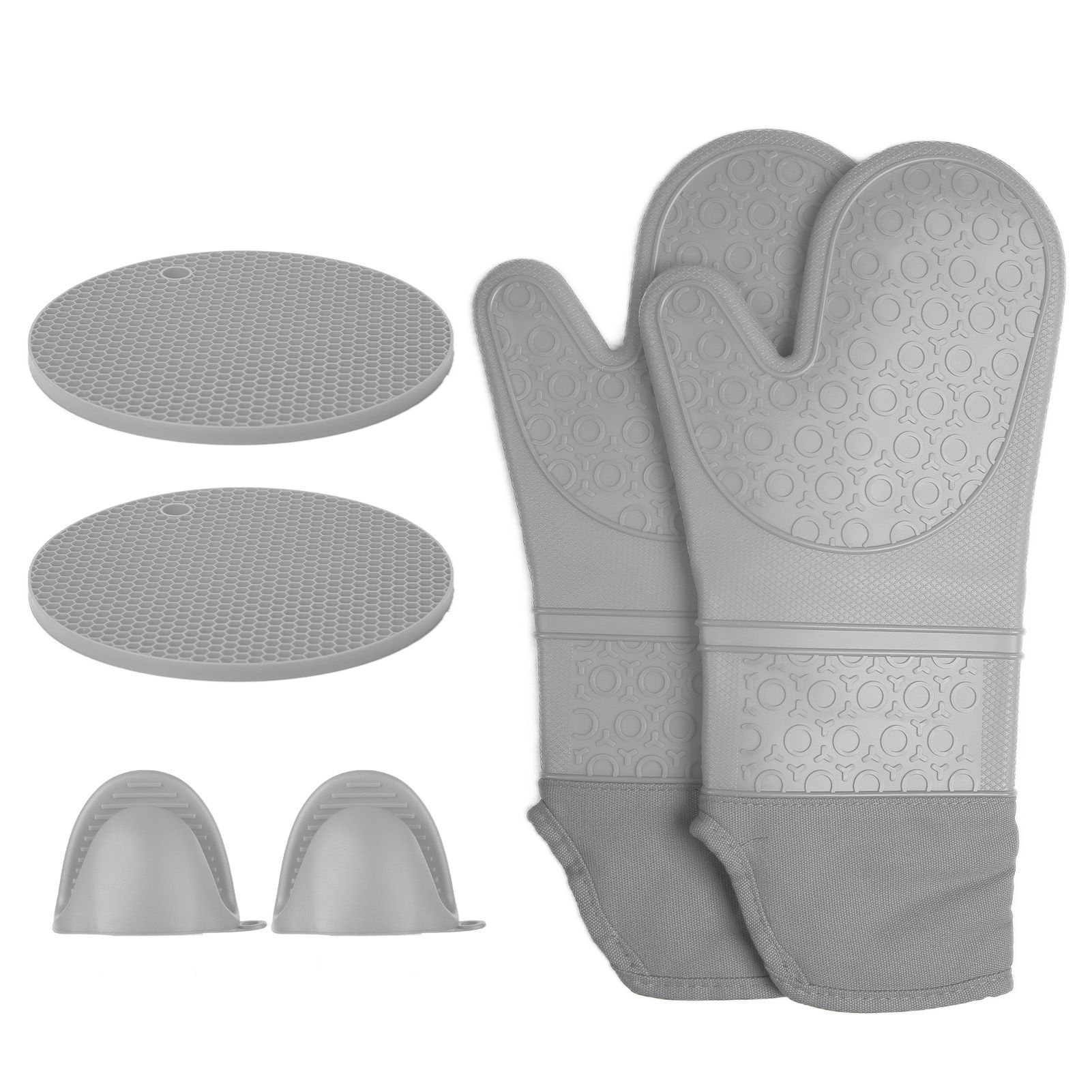 Insulation Gloves Thickened Silicone Barbecue Microwave Oven Anti Scalding view 6