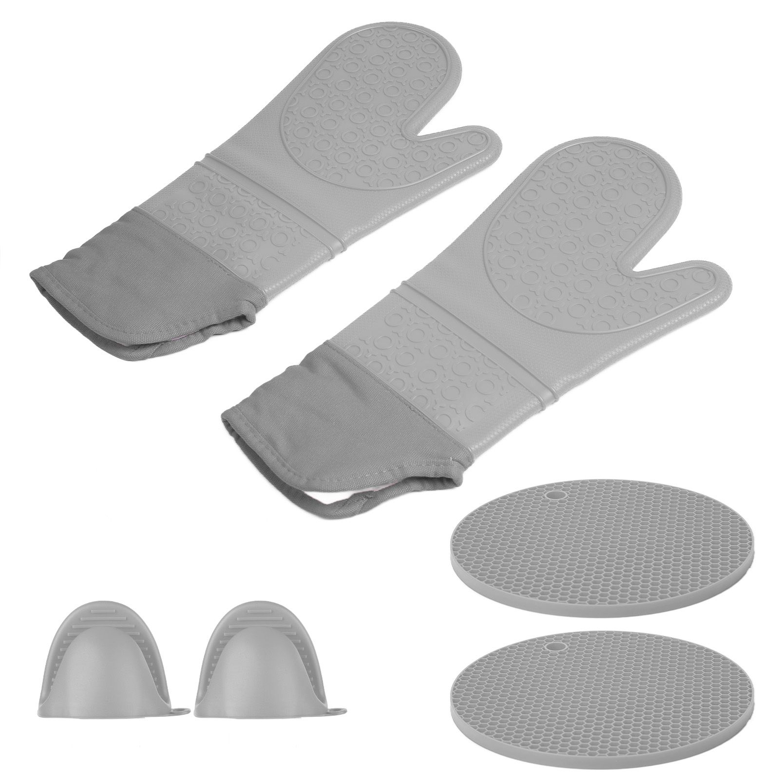 Insulation Gloves Thickened Silicone Barbecue Microwave Oven Anti Scalding view 7