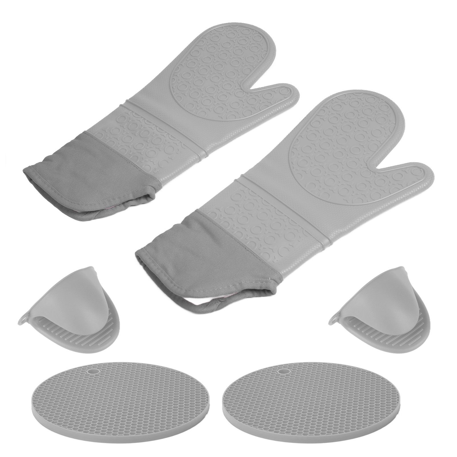 Insulation Gloves Thickened Silicone Barbecue Microwave Oven Anti Scalding view 8