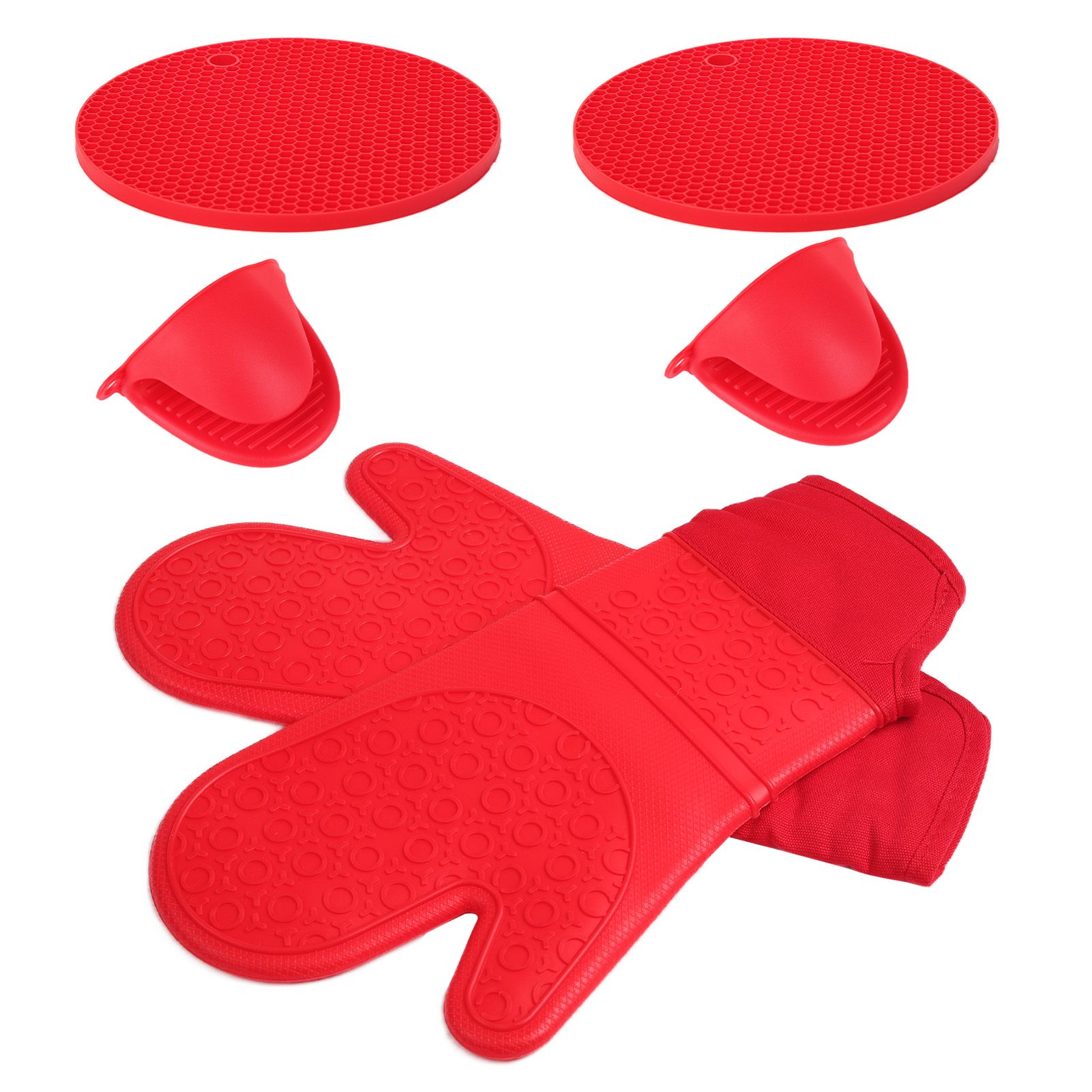 Insulation Gloves Thickened Silicone Barbecue Microwave Oven Anti Scalding view 2