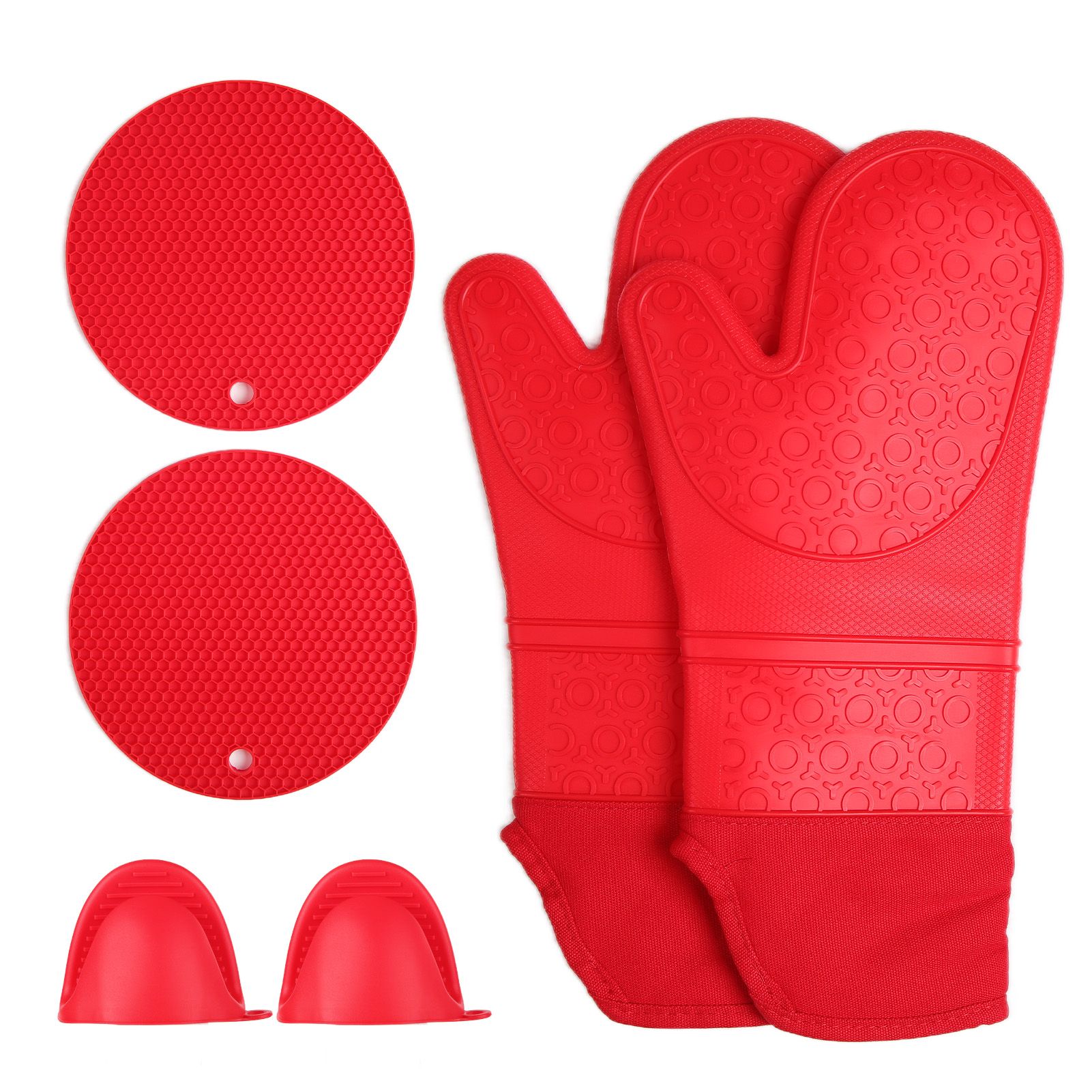 Insulation Gloves Thickened Silicone Barbecue Microwave Oven Anti Scalding view 5