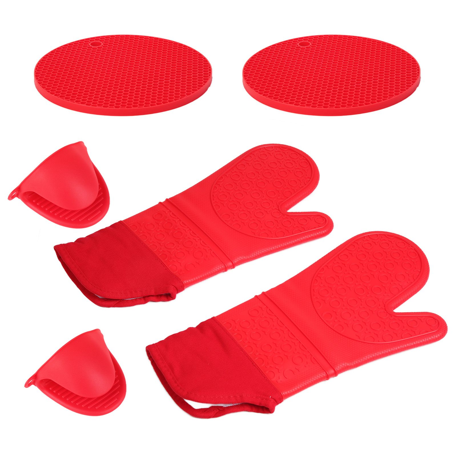 Insulation Gloves Thickened Silicone Barbecue Microwave Oven Anti Scalding view 10