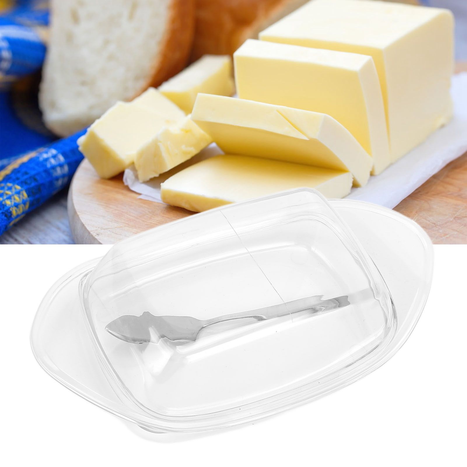 ShipShaped Butter Cutting Box with Cutting Knife and Lid Food Grade Chesse view 11