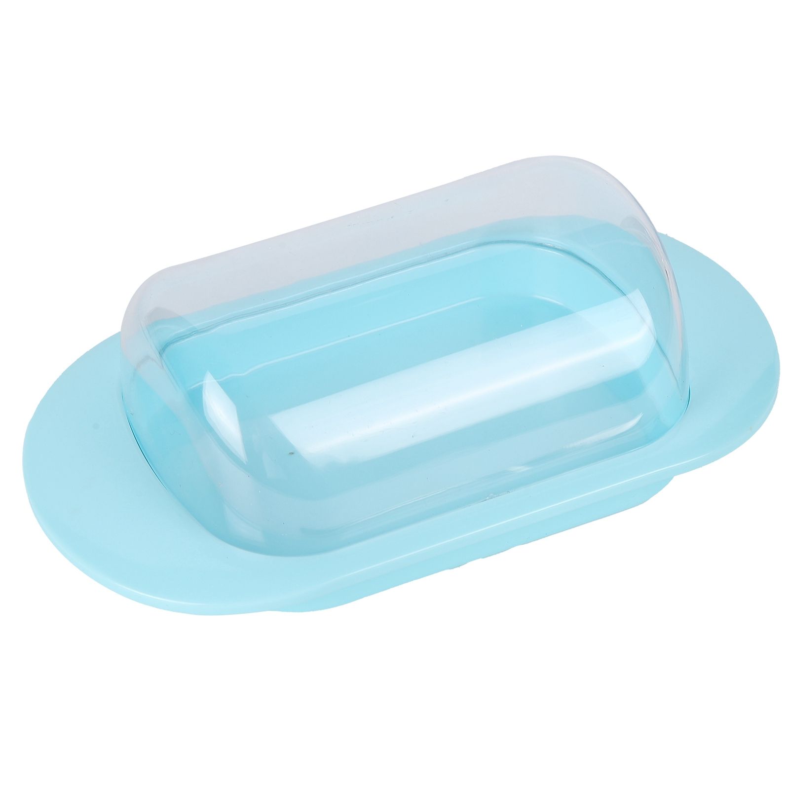 Round Edge Plastic Butter Storage Box Cheese Dessert Bread Server Keeper with view 8