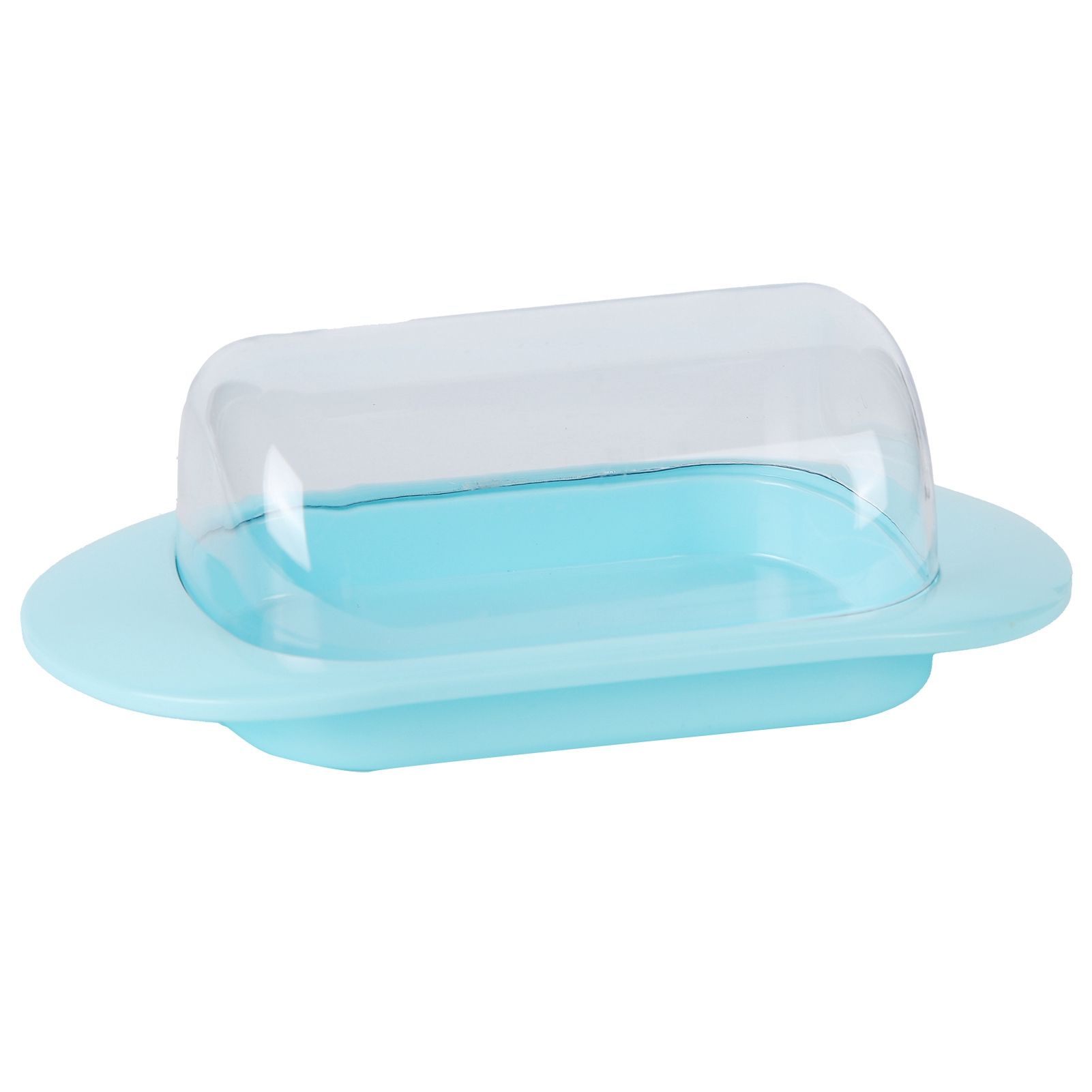 Round Edge Plastic Butter Storage Box Cheese Dessert Bread Server Keeper with view 9