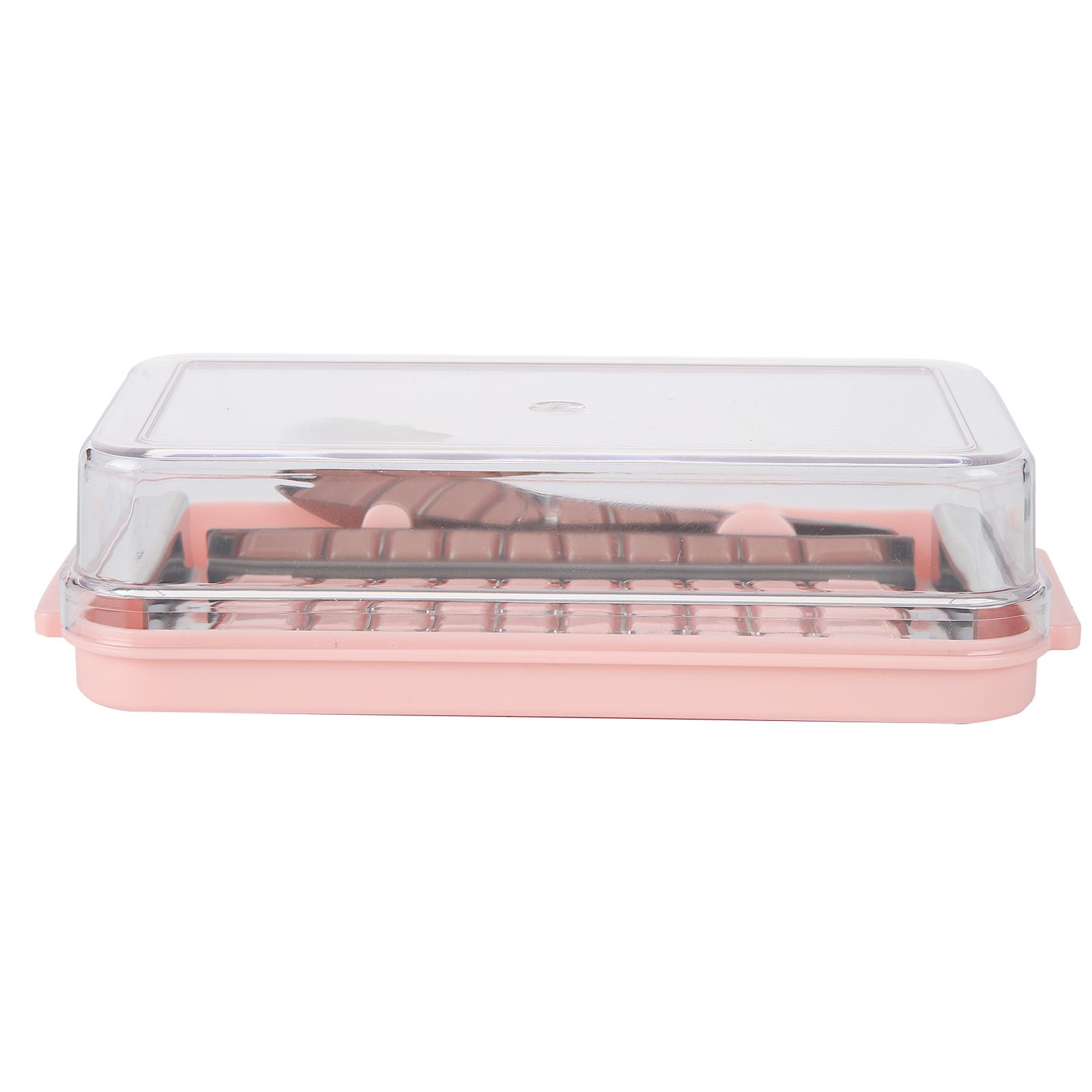 Stainless Steel Butter Cutter Container Butter Storage Box with Transparent view 2