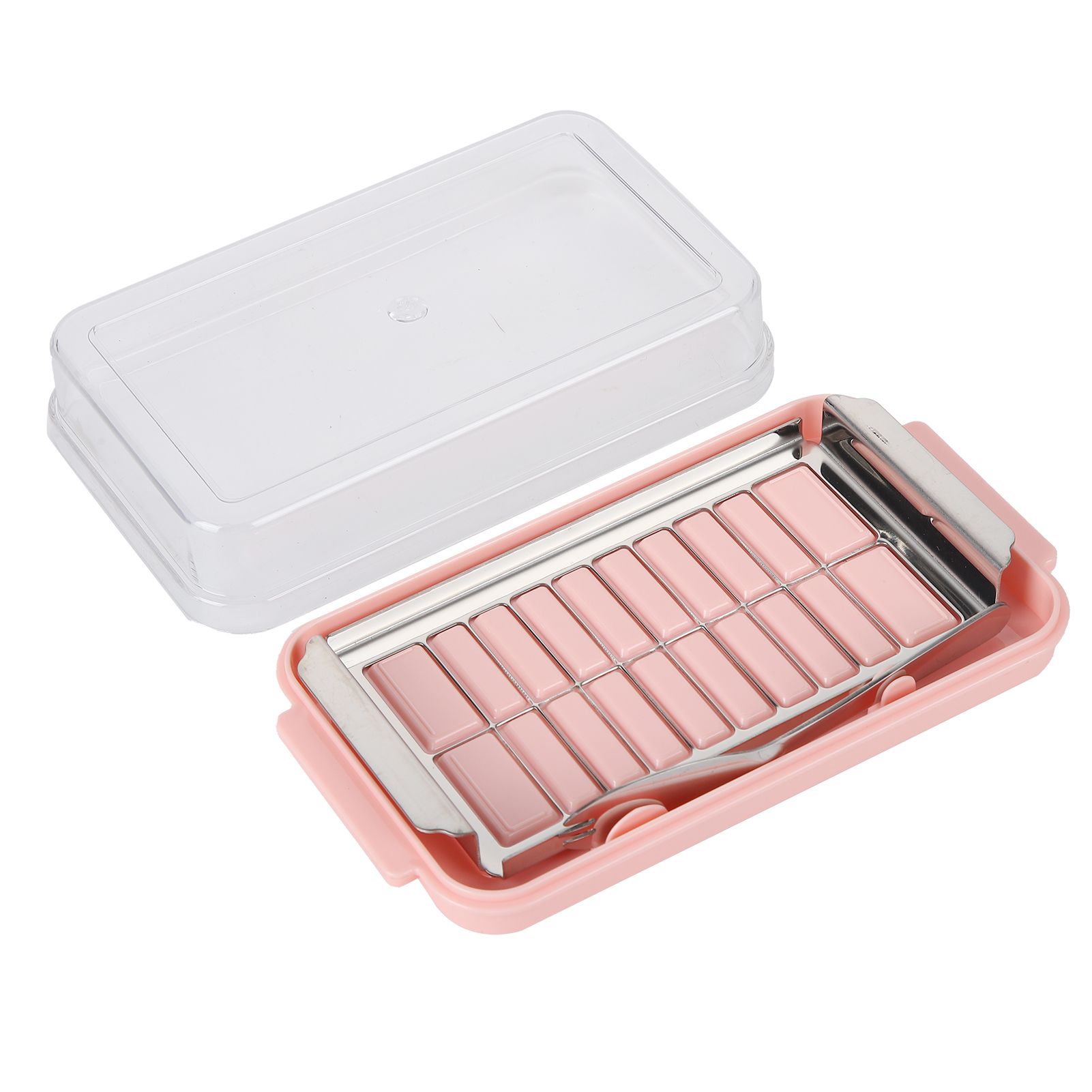 Stainless Steel Butter Cutter Container Butter Storage Box with Transparent view 3
