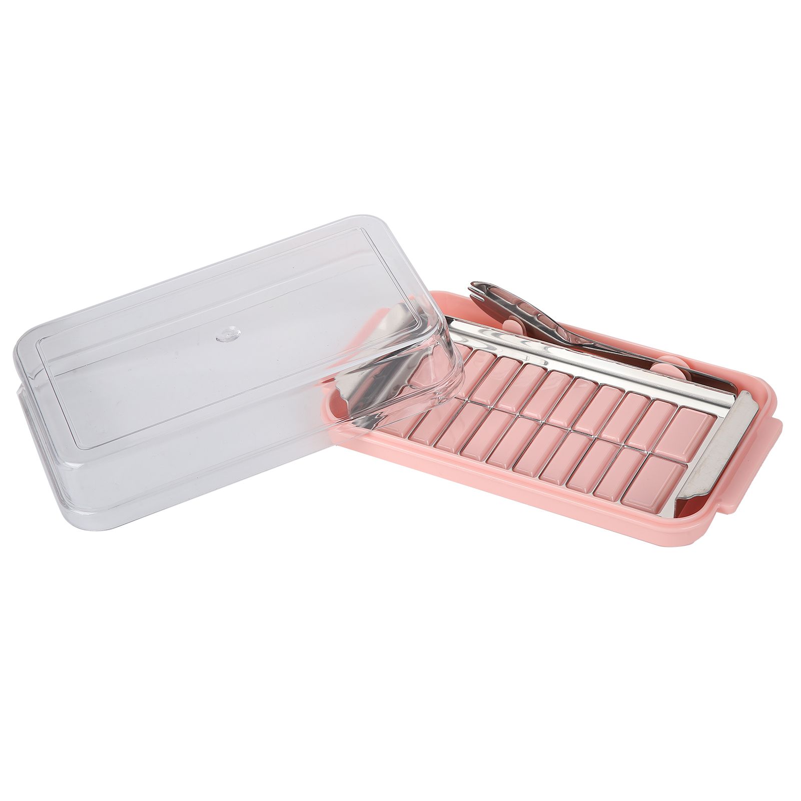 Stainless Steel Butter Cutter Container Butter Storage Box with Transparent view 4