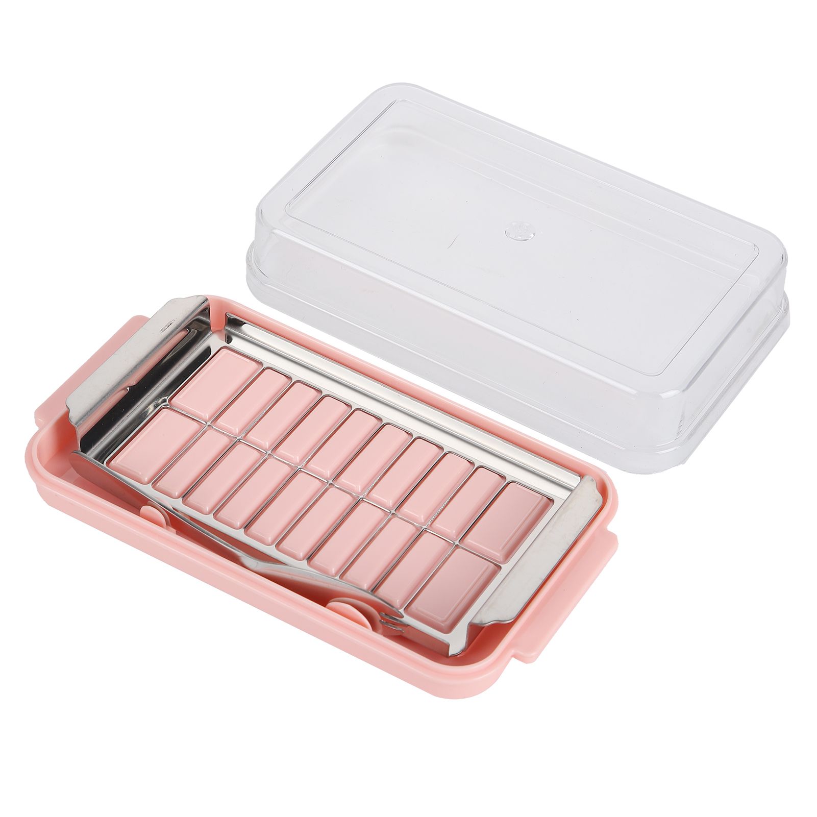 Stainless Steel Butter Cutter Container Butter Storage Box with Transparent view 6