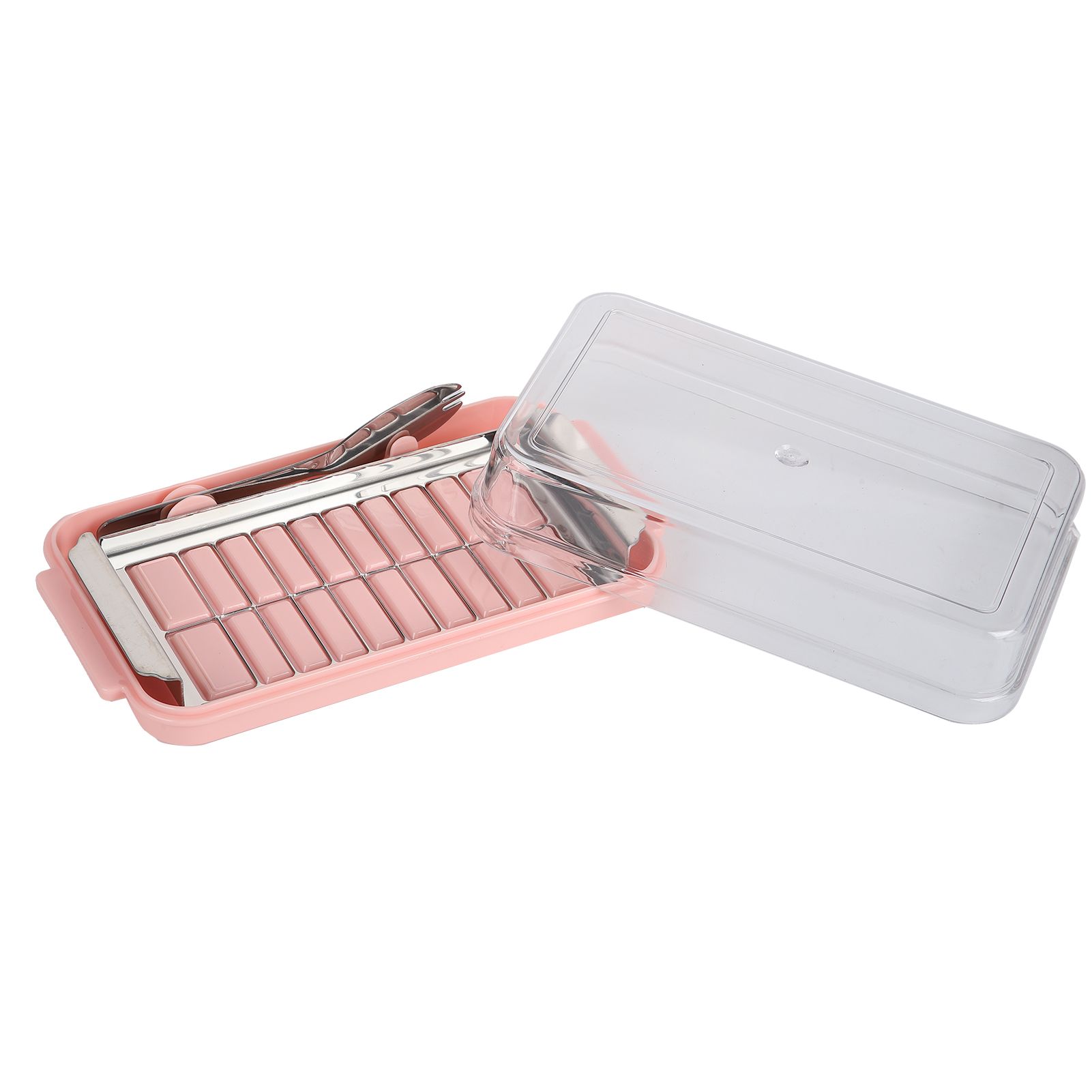 Stainless Steel Butter Cutter Container Butter Storage Box with Transparent view 7