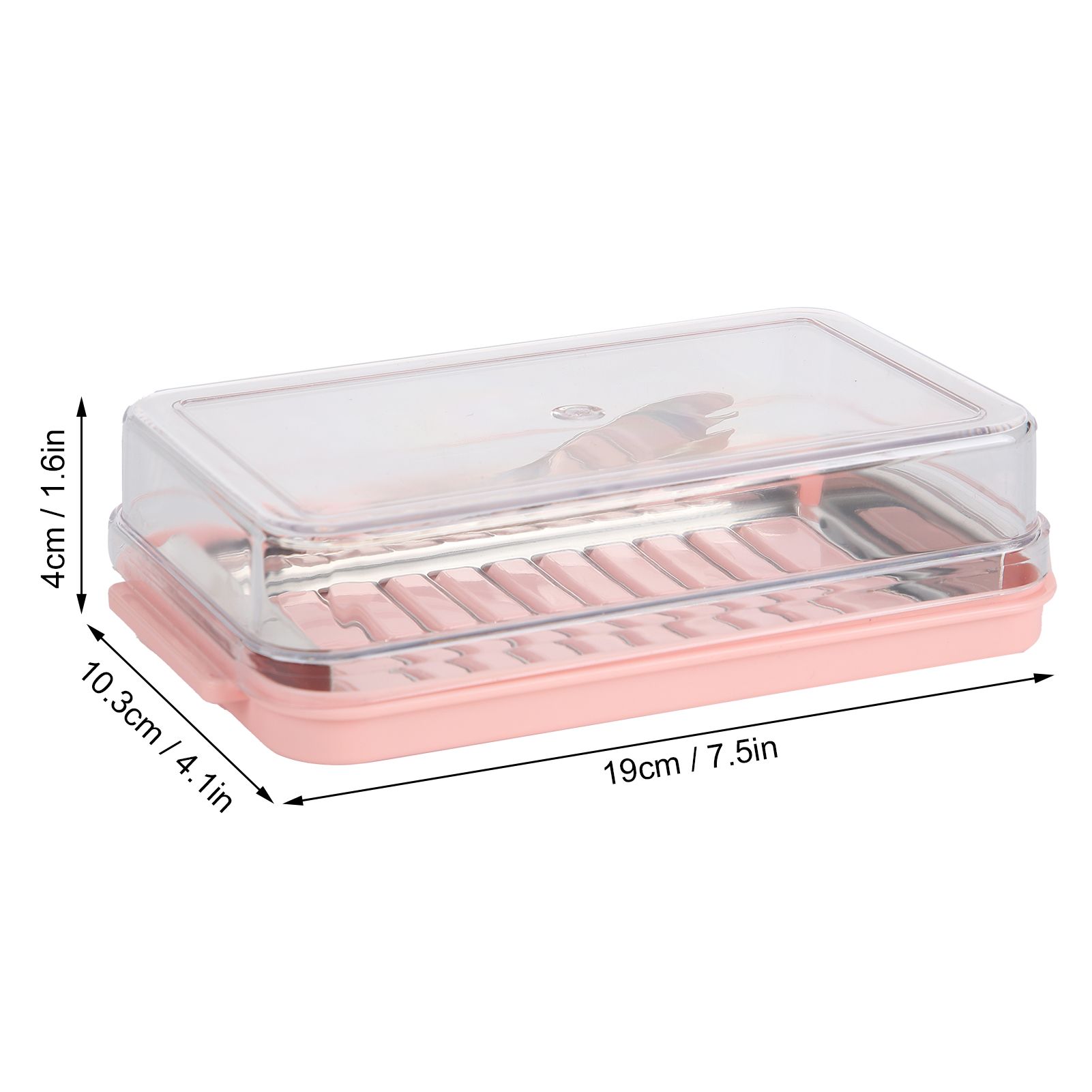 Stainless Steel Butter Cutter Container Butter Storage Box with Transparent view 13