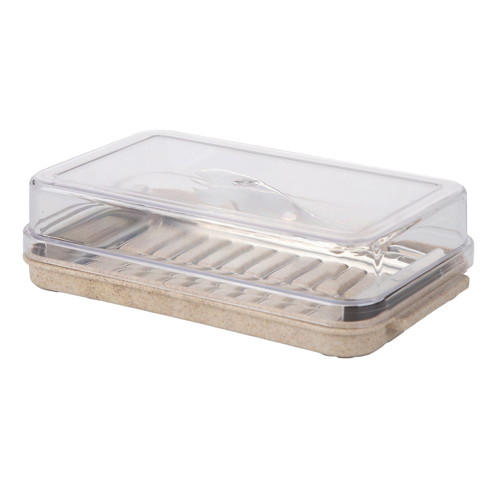 Stainless Steel Butter Cutter Container Butter Storage Box with Transparent view 2