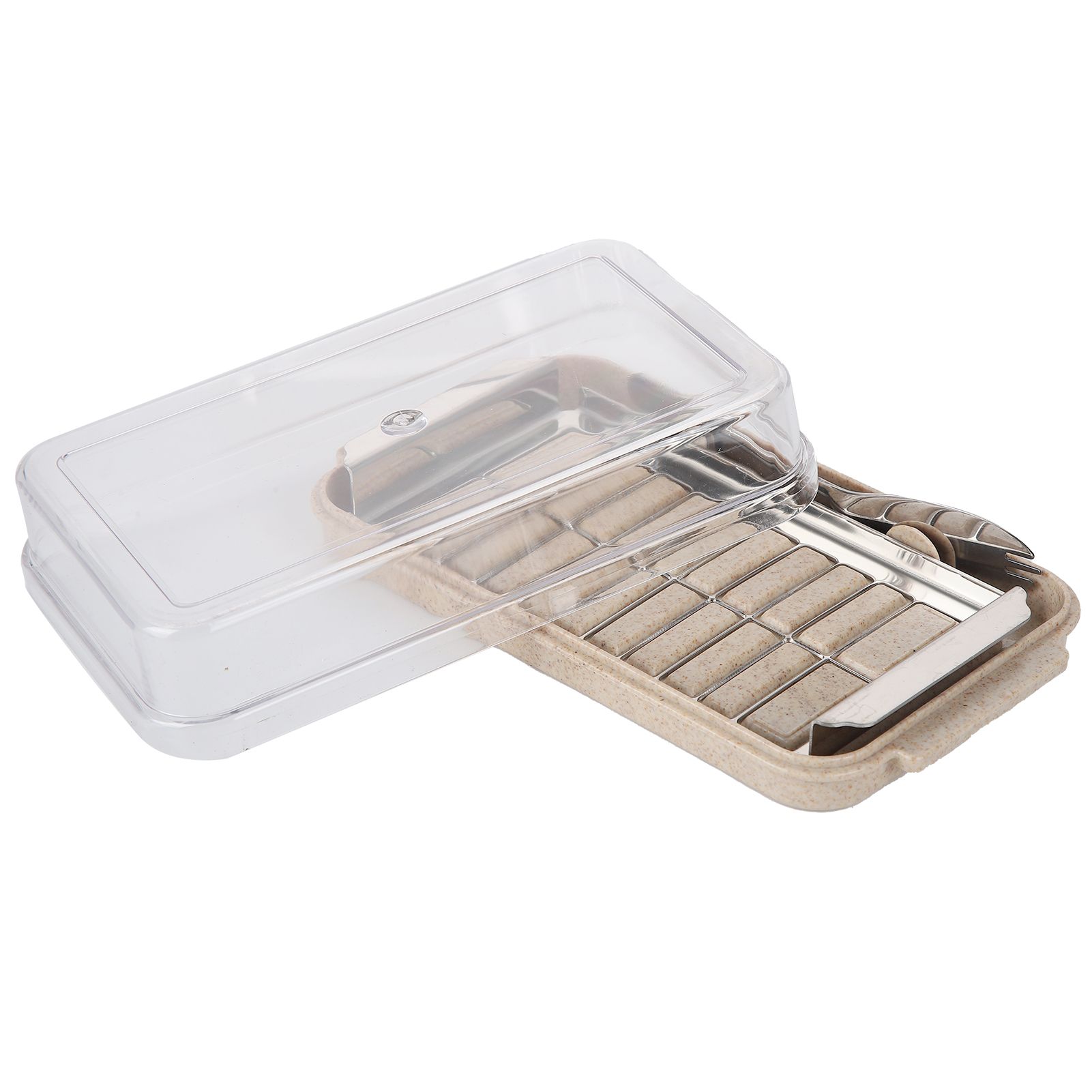 Stainless Steel Butter Cutter Container Butter Storage Box with Transparent view 9