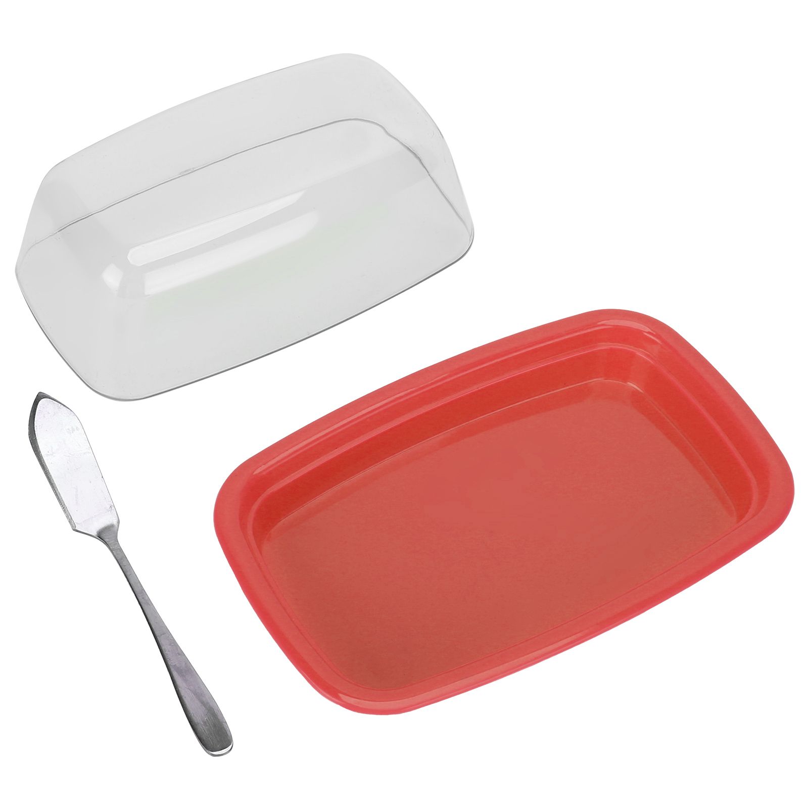 Curved Butter Storage Box with Lid Cheese Plate Butter Holder Tray Baking Tool view 7