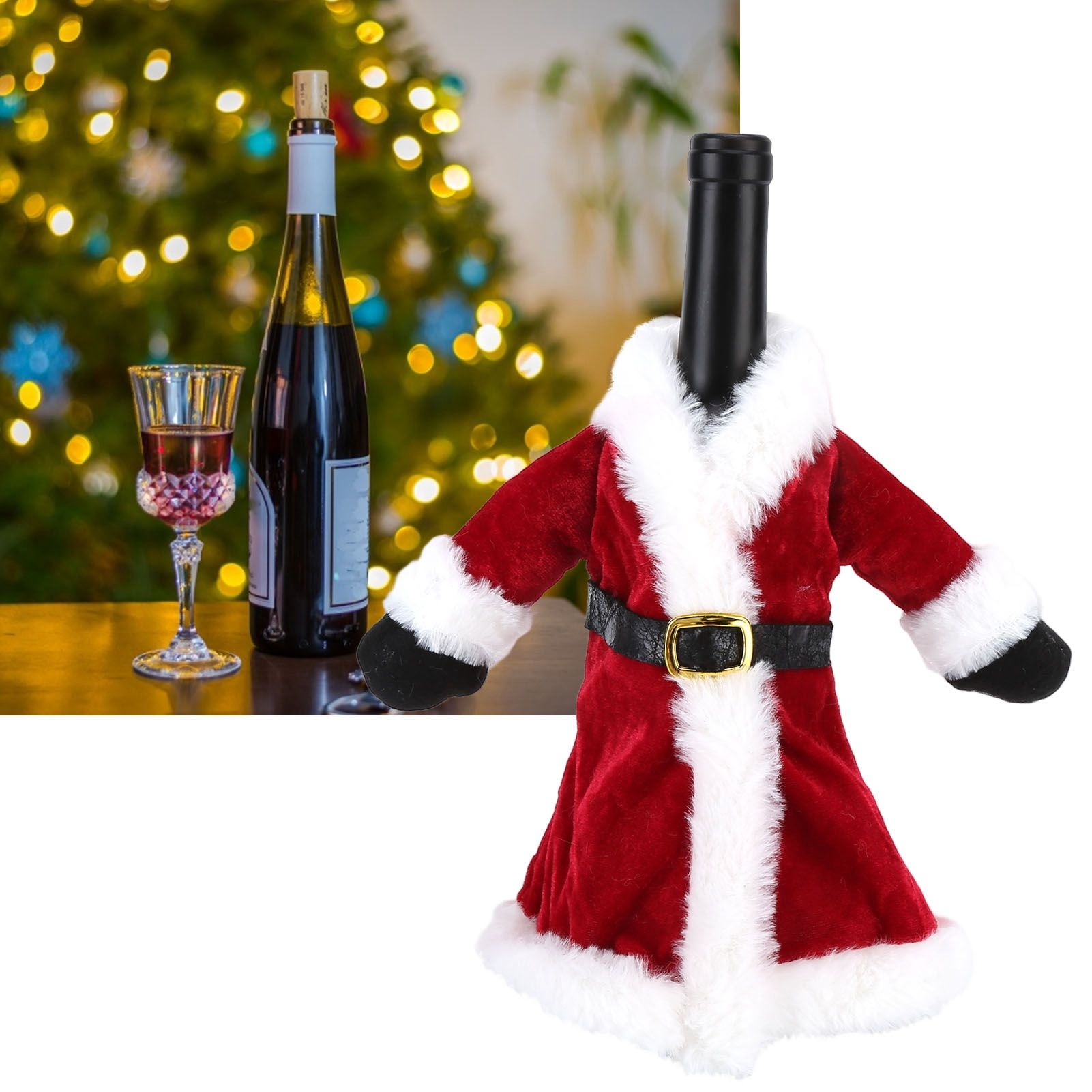 Unique Design Wine Bottle Cover Bag Sleeve Home Decoration for Christmas New view 11