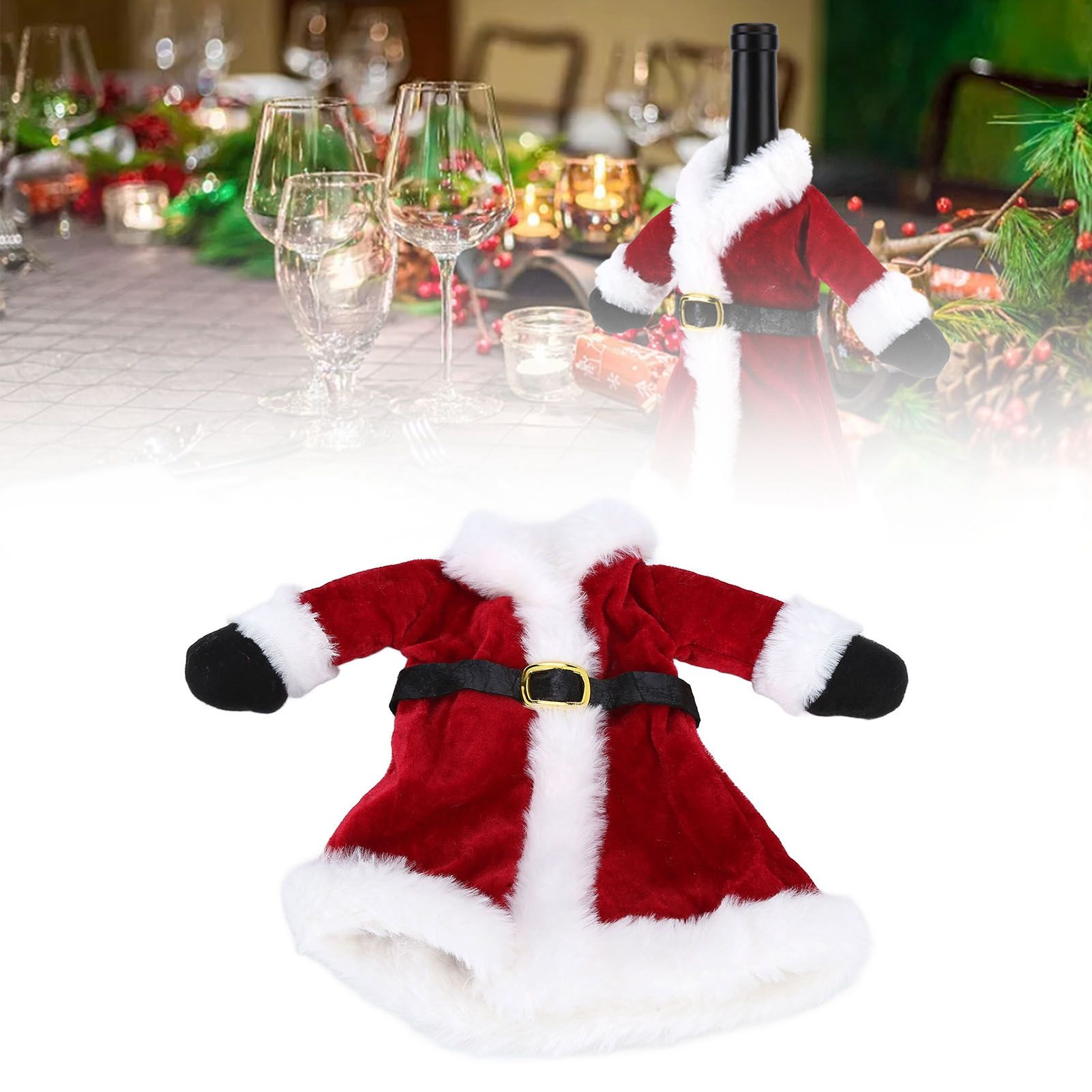 Unique Design Wine Bottle Cover Bag Sleeve Home Decoration for Christmas New view 12