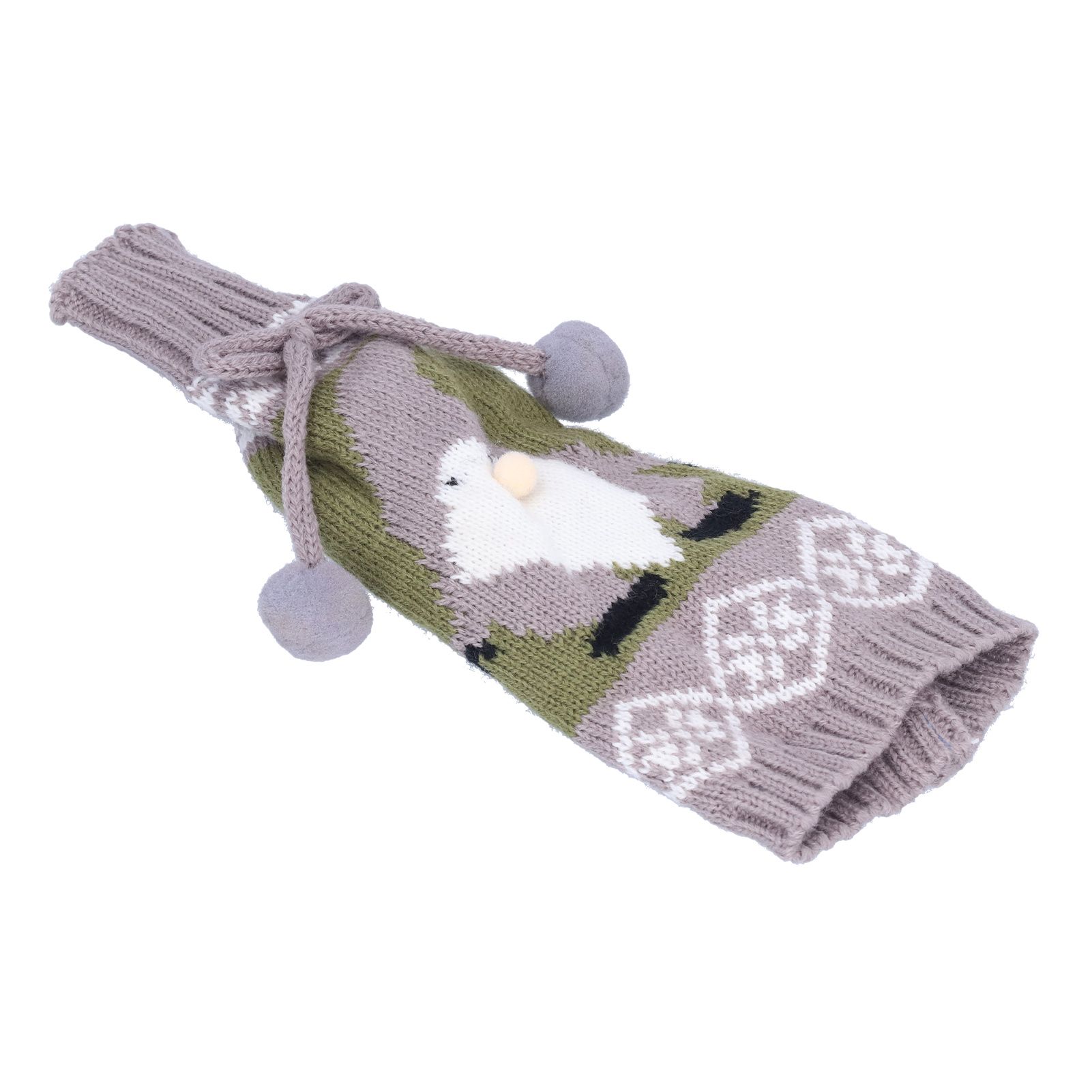Knitted Wine Bottle Cover Bag Sleeve Home Decoration for Christmas Wedding view 3