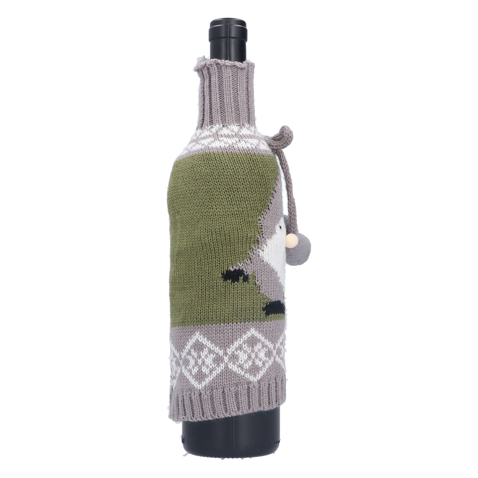 Knitted Wine Bottle Cover Bag Sleeve Home Decoration for Christmas Wedding view 8
