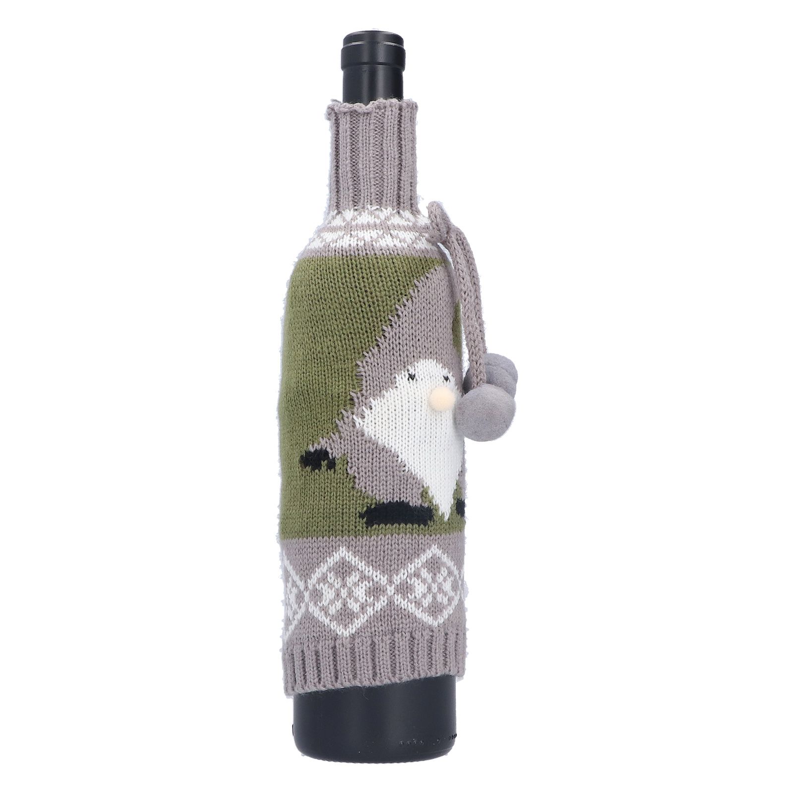 Knitted Wine Bottle Cover Bag Sleeve Home Decoration for Christmas Wedding view 9