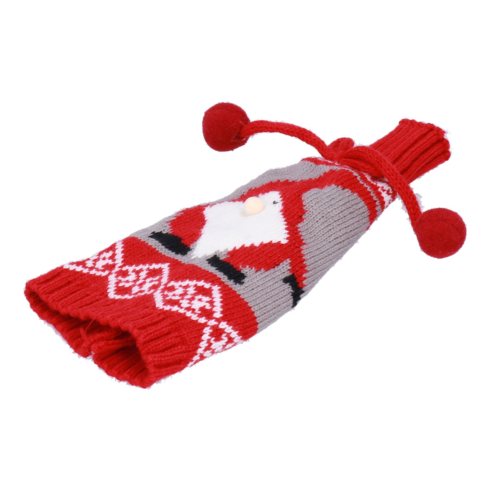 Knitted Wine Bottle Cover Bag Sleeve Home Decoration for Christmas Wedding view 4