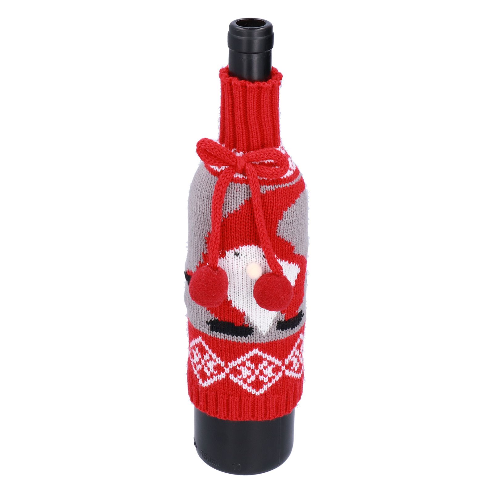 Knitted Wine Bottle Cover Bag Sleeve Home Decoration for Christmas Wedding view 6
