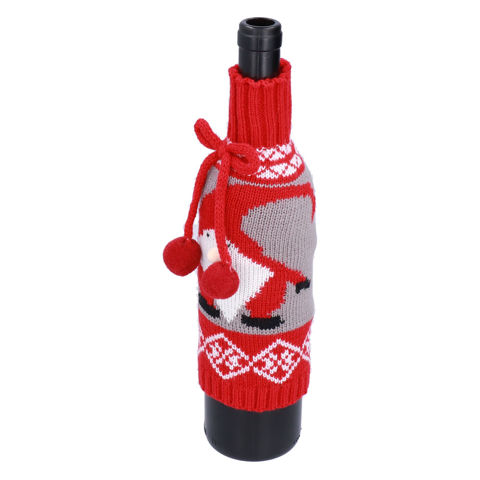 Knitted Wine Bottle Cover Bag Sleeve Home Decoration for Christmas Wedding view 7