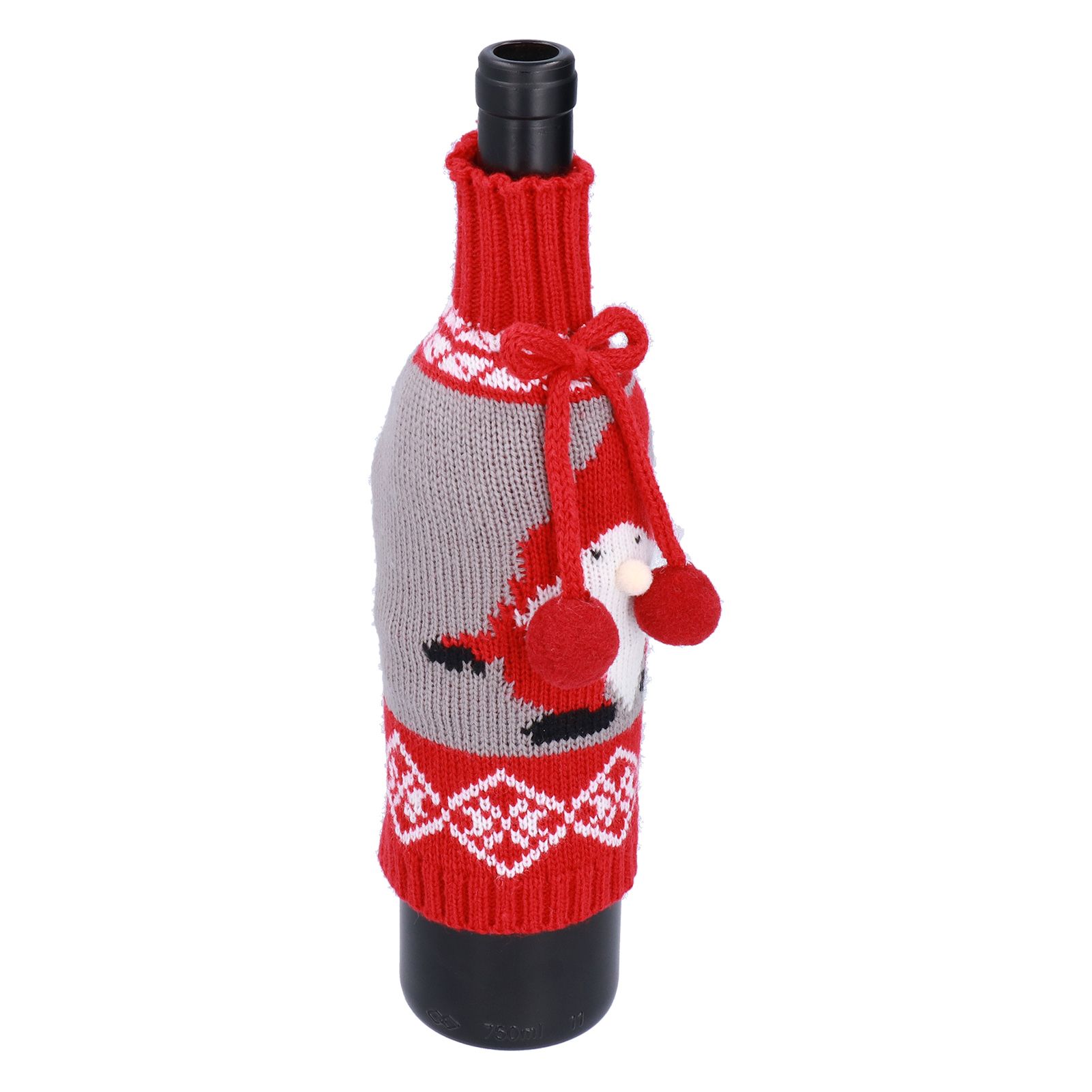 Knitted Wine Bottle Cover Bag Sleeve Home Decoration for Christmas Wedding view 8