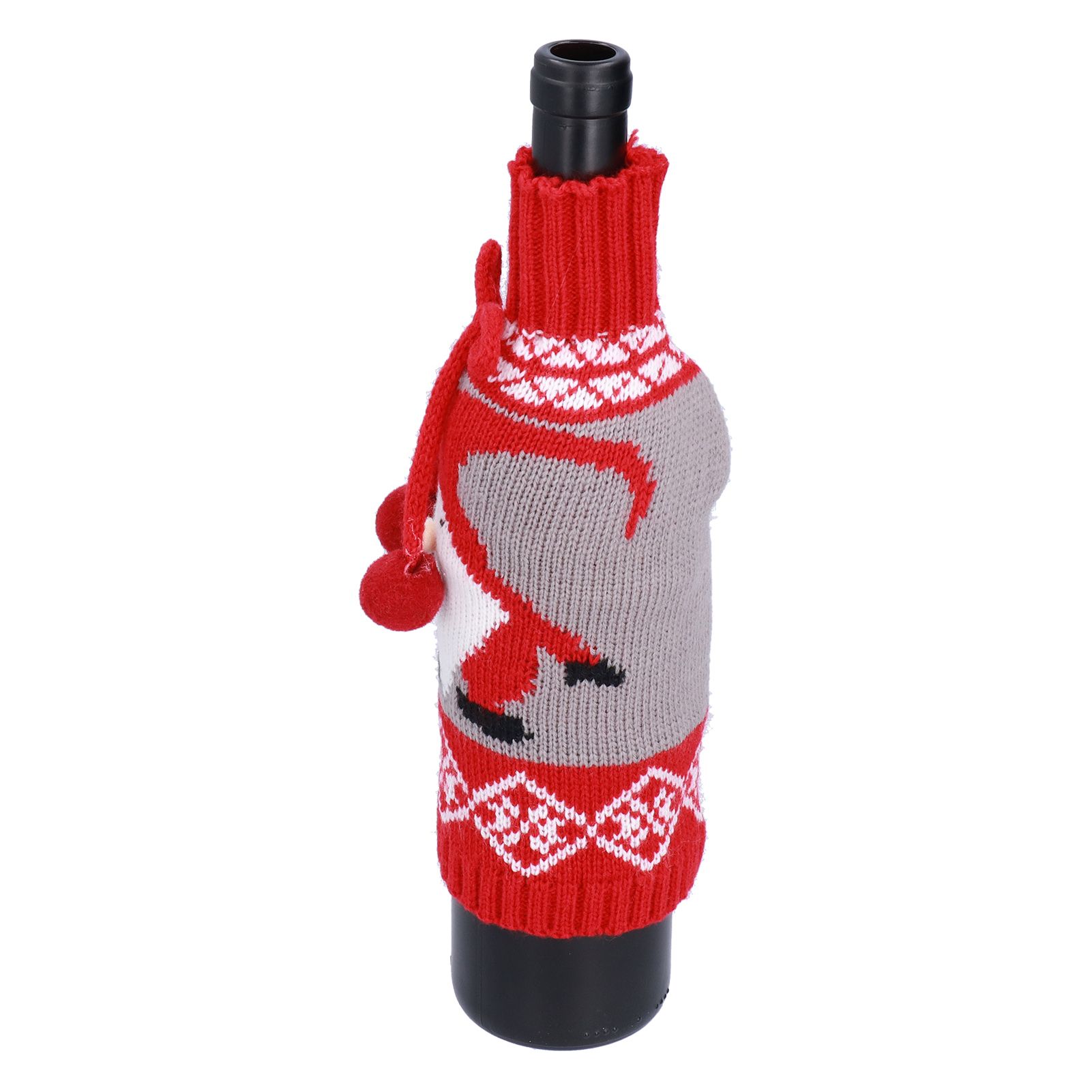 Knitted Wine Bottle Cover Bag Sleeve Home Decoration for Christmas Wedding view 9