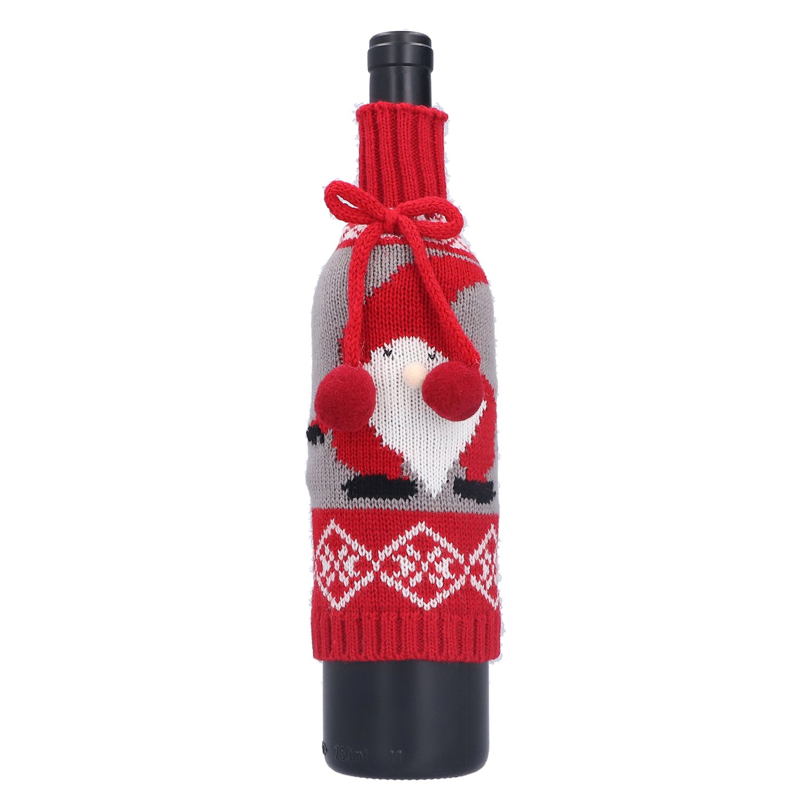 Knitted Wine Bottle Cover Bag Sleeve Home Decoration for Christmas Wedding view 10