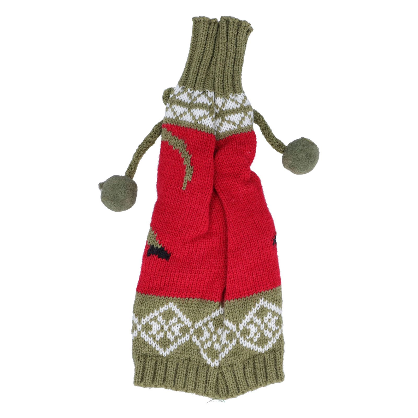 Knitted Wine Bottle Cover Bag Sleeve Home Decoration for Christmas Wedding view 2
