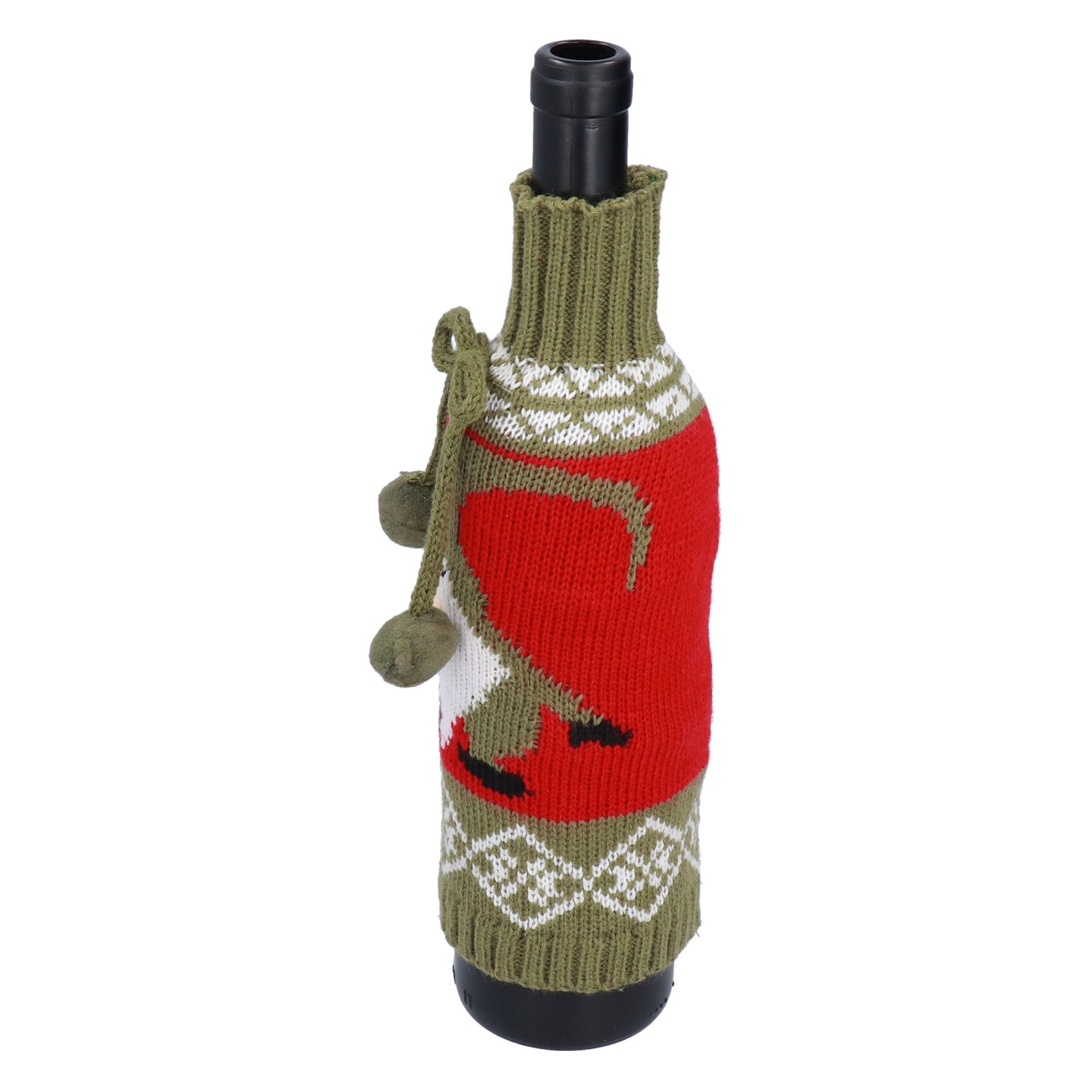 Knitted Wine Bottle Cover Bag Sleeve Home Decoration for Christmas Wedding view 5