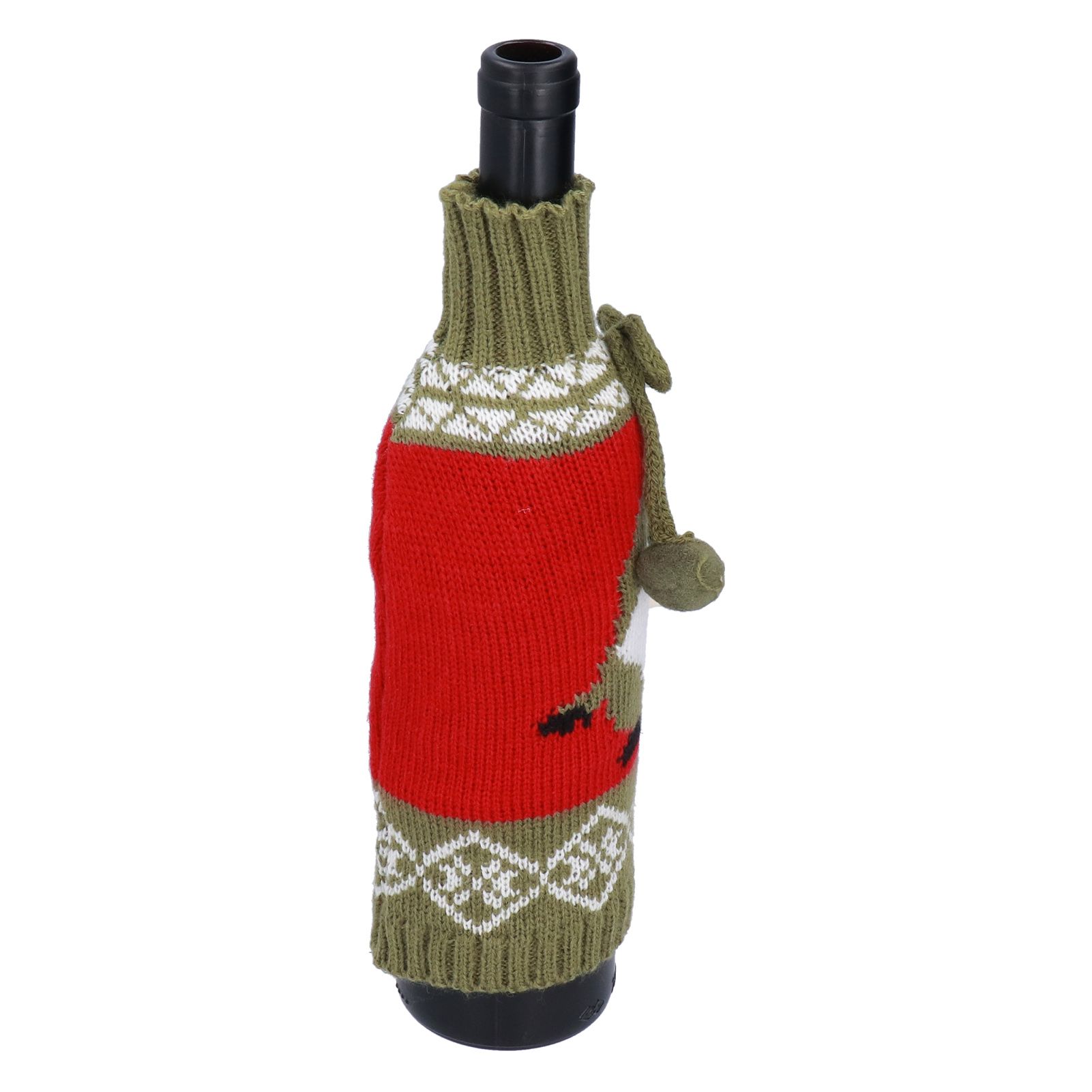 Knitted Wine Bottle Cover Bag Sleeve Home Decoration for Christmas Wedding view 6